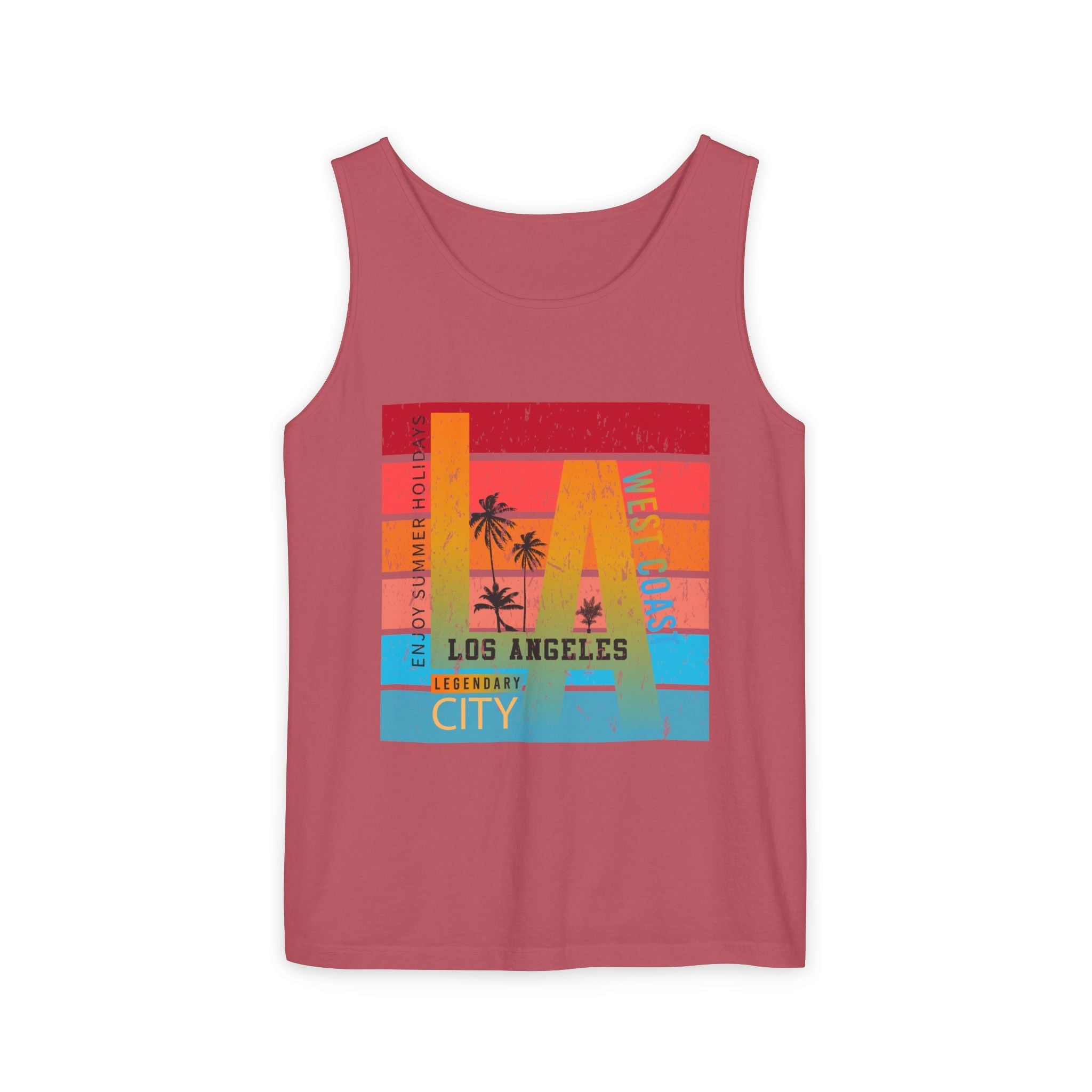 Los Angeles Retro Surf Tank Top Vintage Palm Beach Vibes - Etna Gift