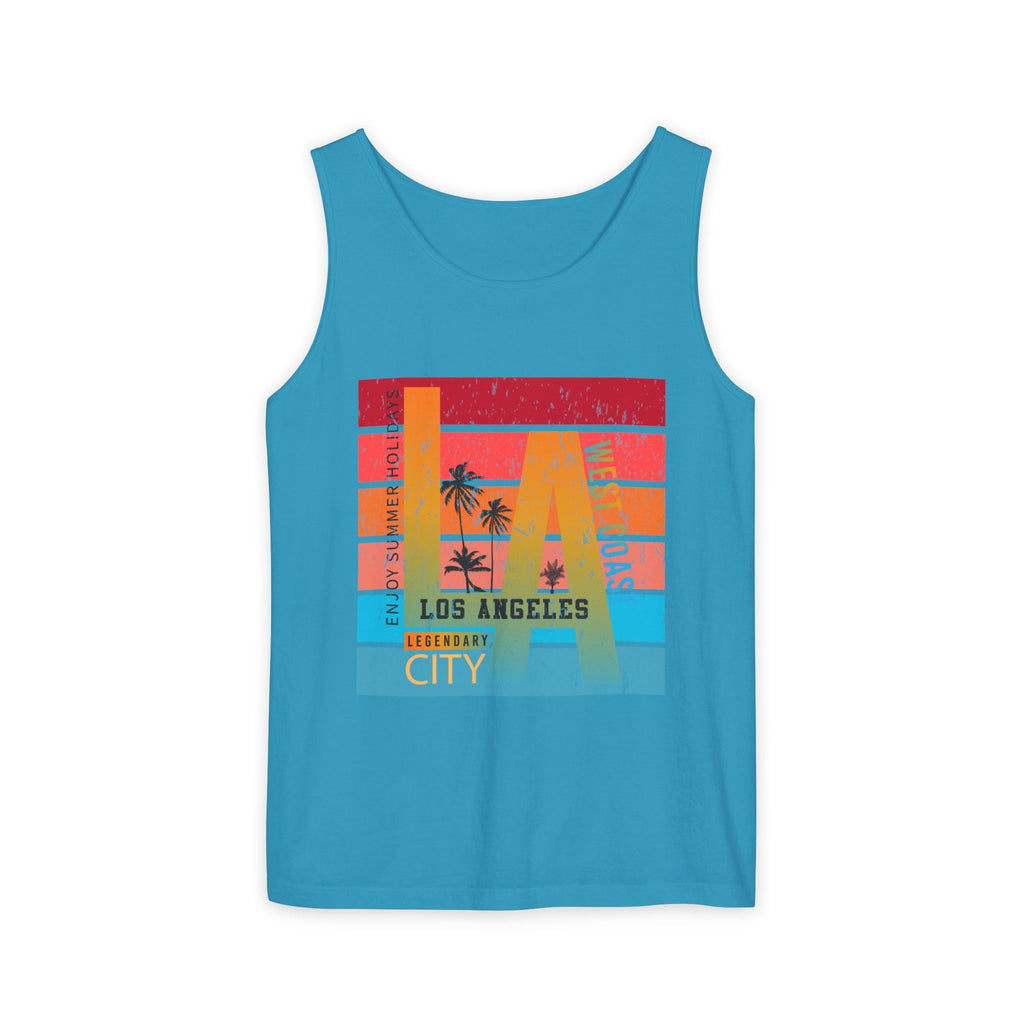 Los Angeles Retro Surf Tank Top Vintage Palm Beach Vibes - Etna Gift