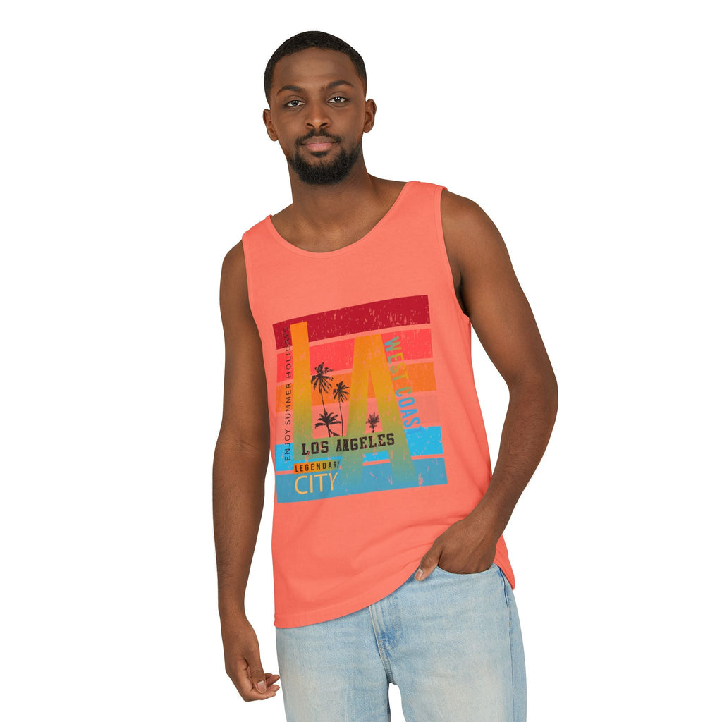 Los Angeles Retro Surf Tank Top Vintage Palm Beach Vibes - Etna Gift