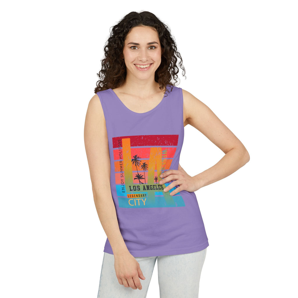 Los Angeles Retro Surf Tank Top Vintage Palm Beach Vibes - Etna Gift