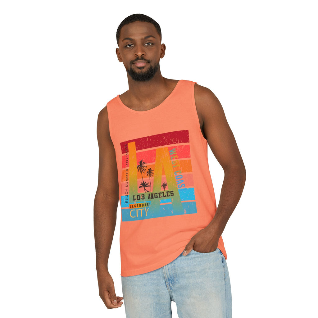 Los Angeles Retro Surf Tank Top Vintage Palm Beach Vibes - Etna Gift
