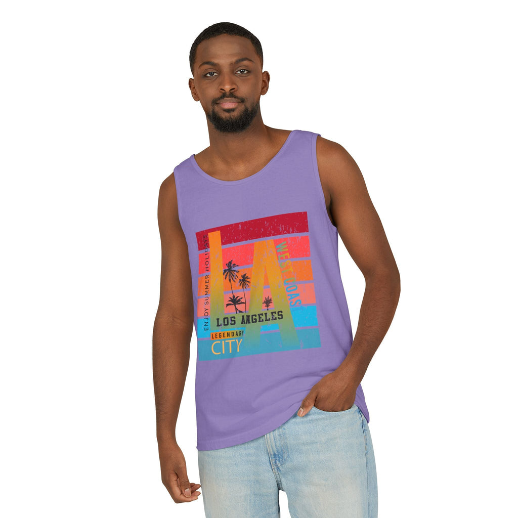 Los Angeles Retro Surf Tank Top Vintage Palm Beach Vibes - Etna Gift