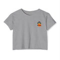 Los Angeles Sunset Palm Crop Top Women's Festival Beach Tee - Etna Gift