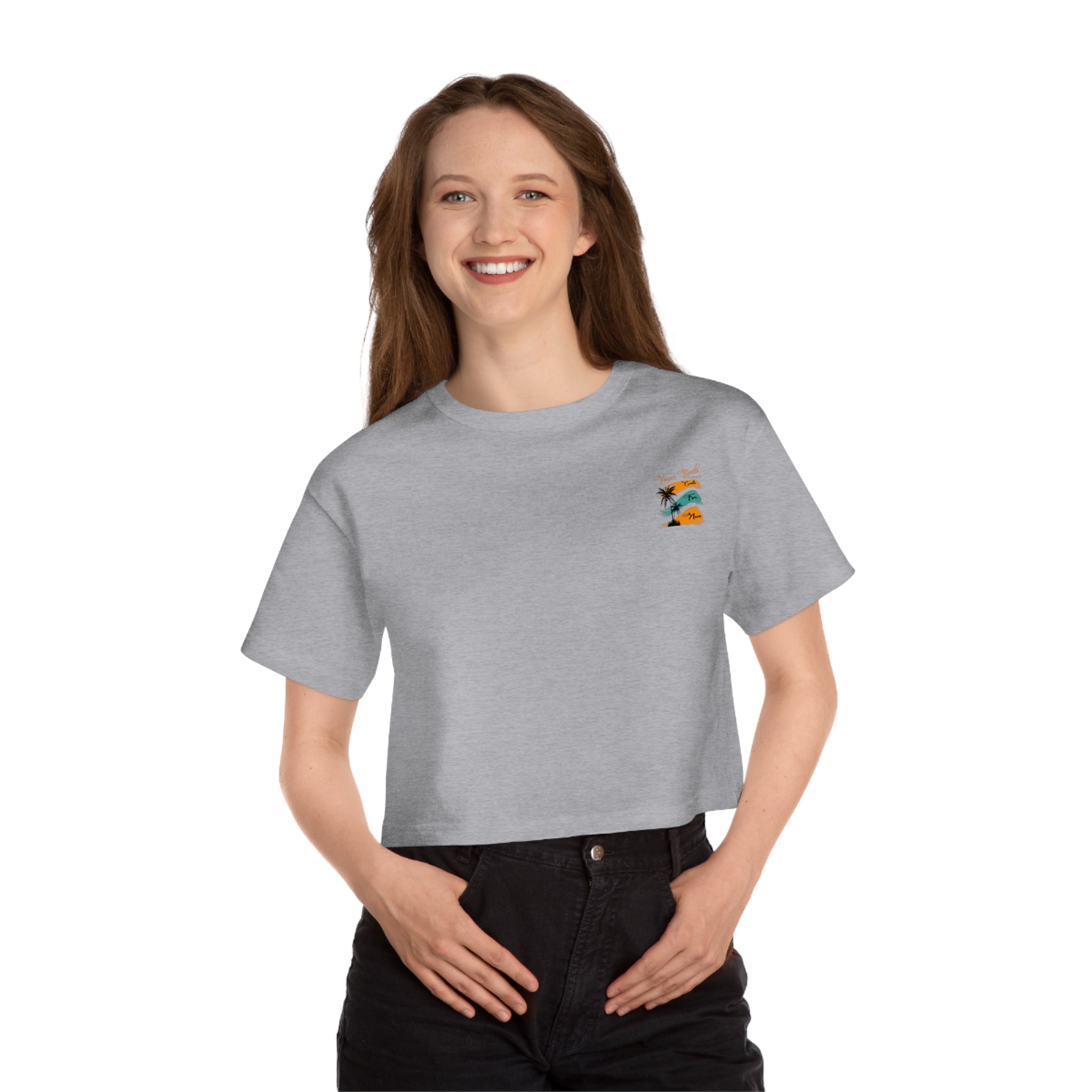 Los Angeles Vintage Sunset Crop Tee - Etna Gift