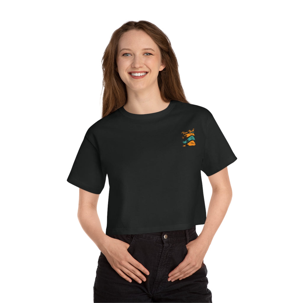 Los Angeles Vintage Sunset Crop Tee - Etna Gift