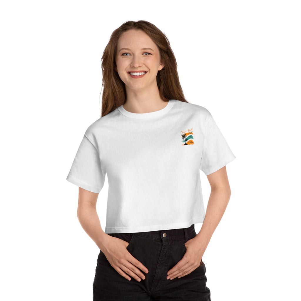 Los Angeles Vintage Sunset Crop Tee - Etna Gift