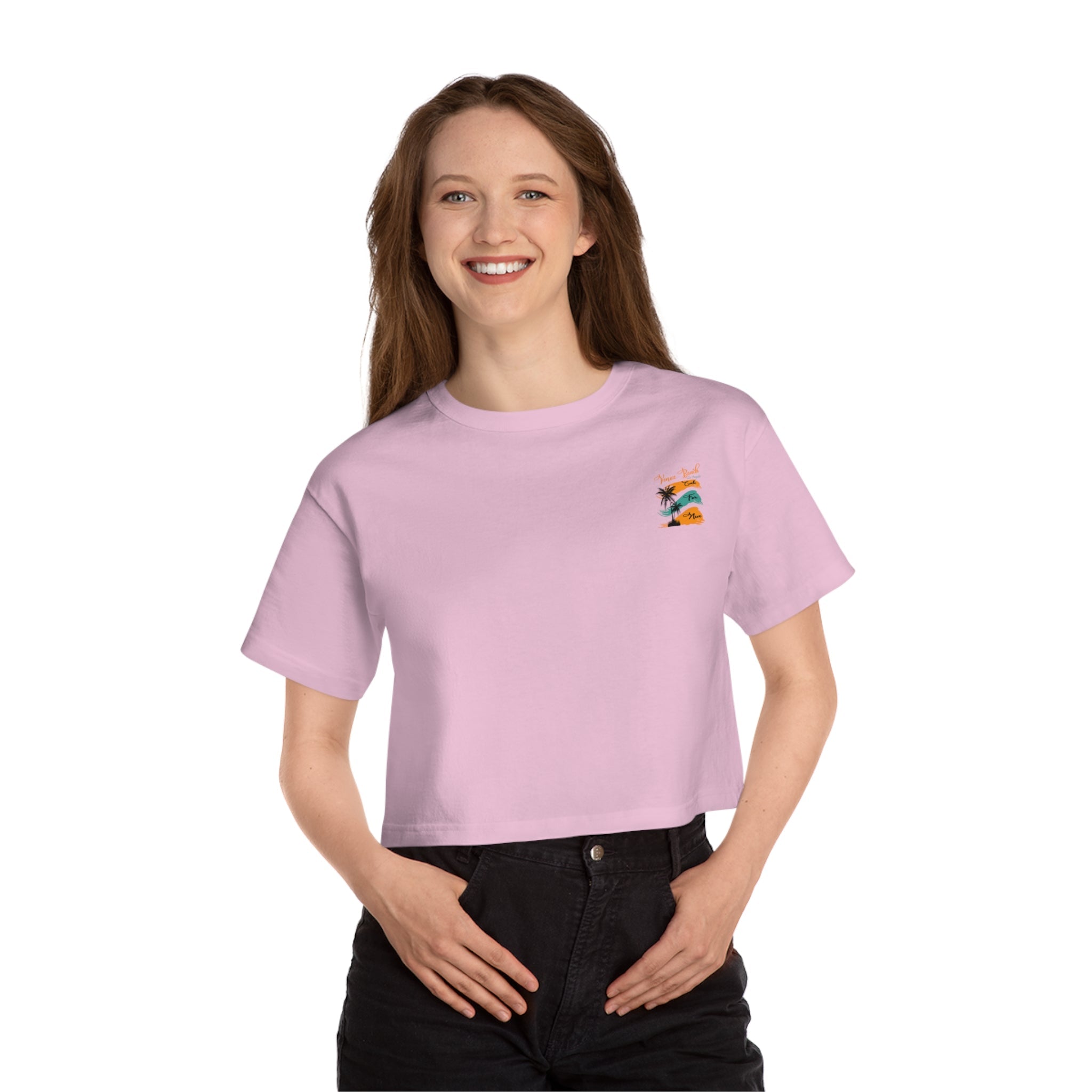 Los Angeles Vintage Sunset Crop Tee - Etna Gift