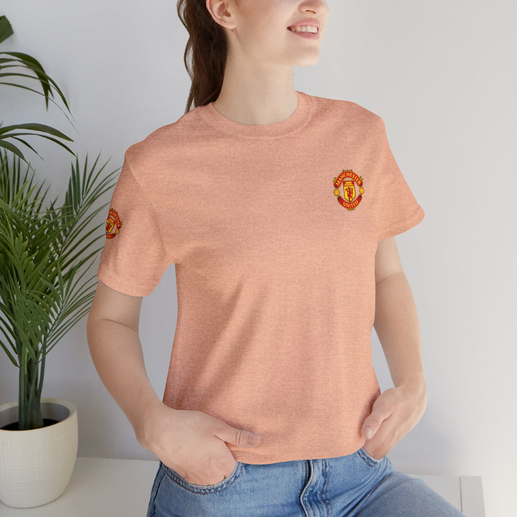 Manchester United Crest T-Shirt Soccer Club Logo Tee - Etna Gift