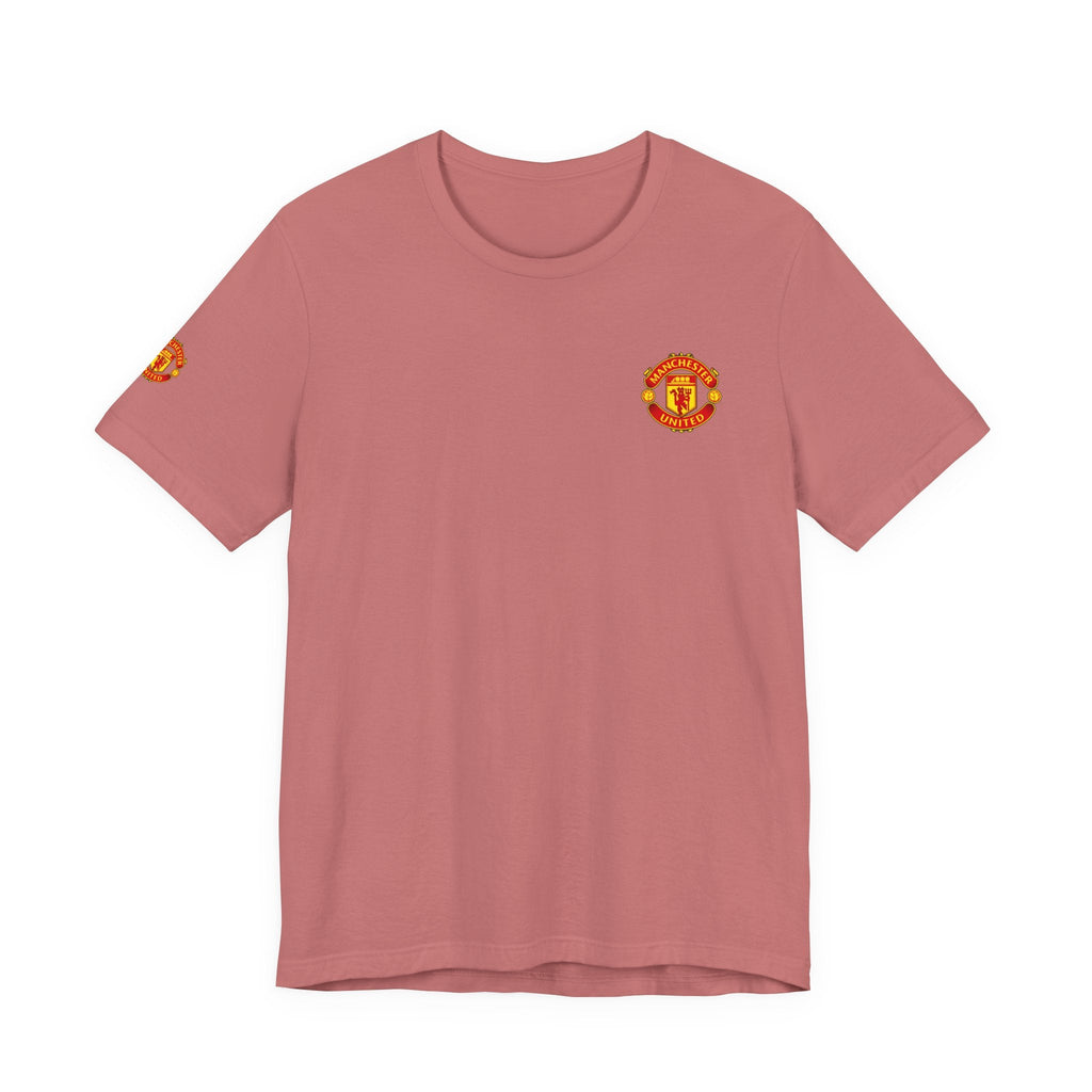 Manchester United Crest T-Shirt Soccer Club Logo Tee - Etna Gift