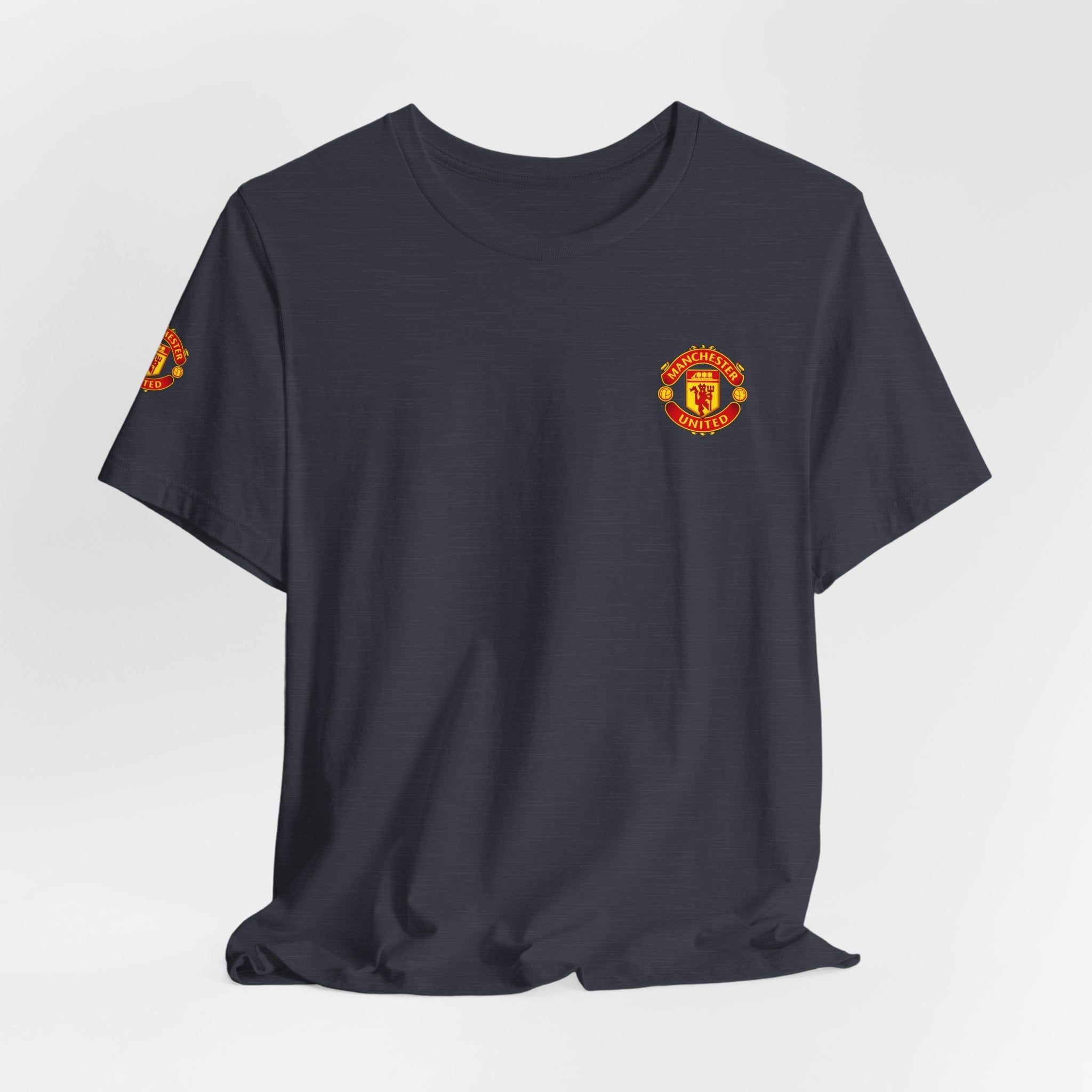Manchester United Crest T-Shirt Soccer Club Logo Tee - Etna Gift
