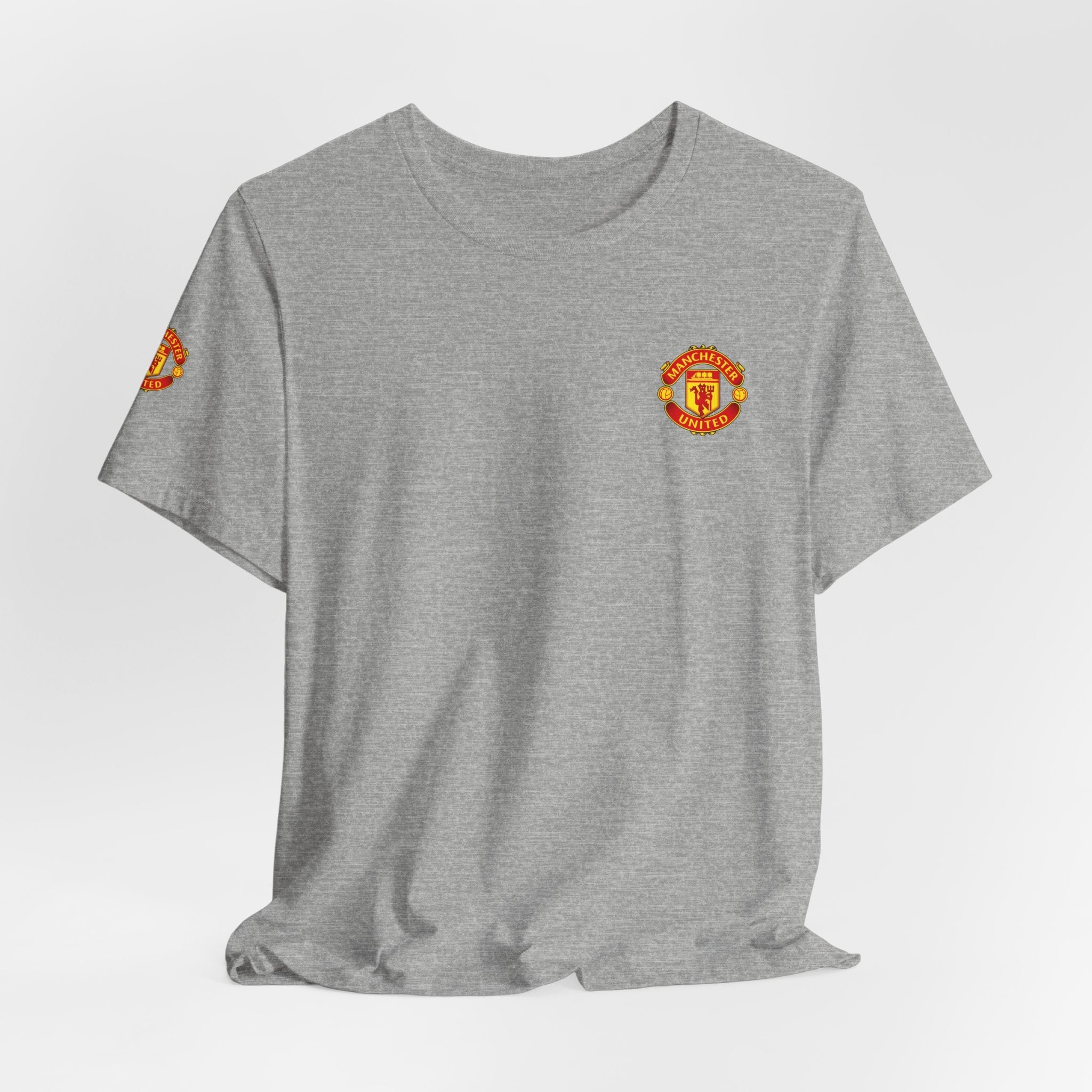 Manchester United Crest T-Shirt Soccer Club Logo Tee - Etna Gift