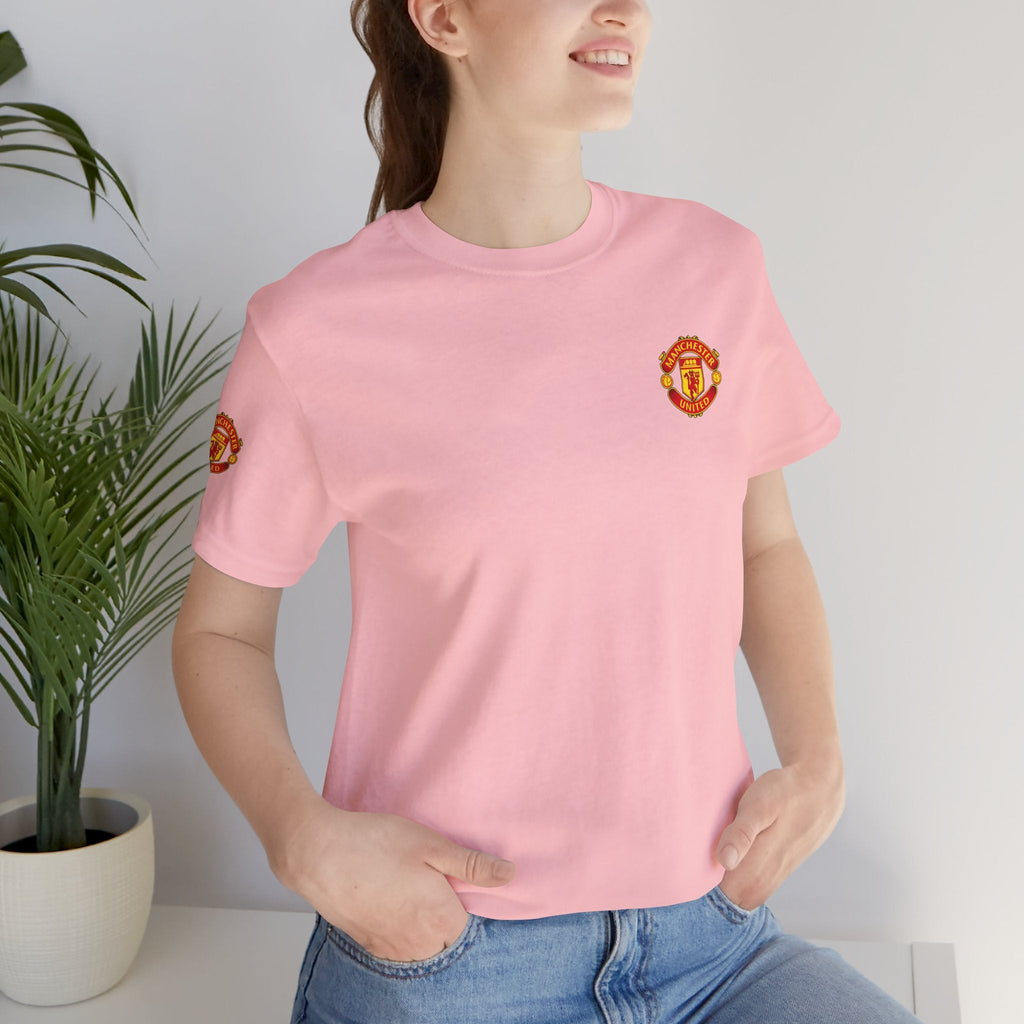 Manchester United Crest T-Shirt Soccer Club Logo Tee - Etna Gift
