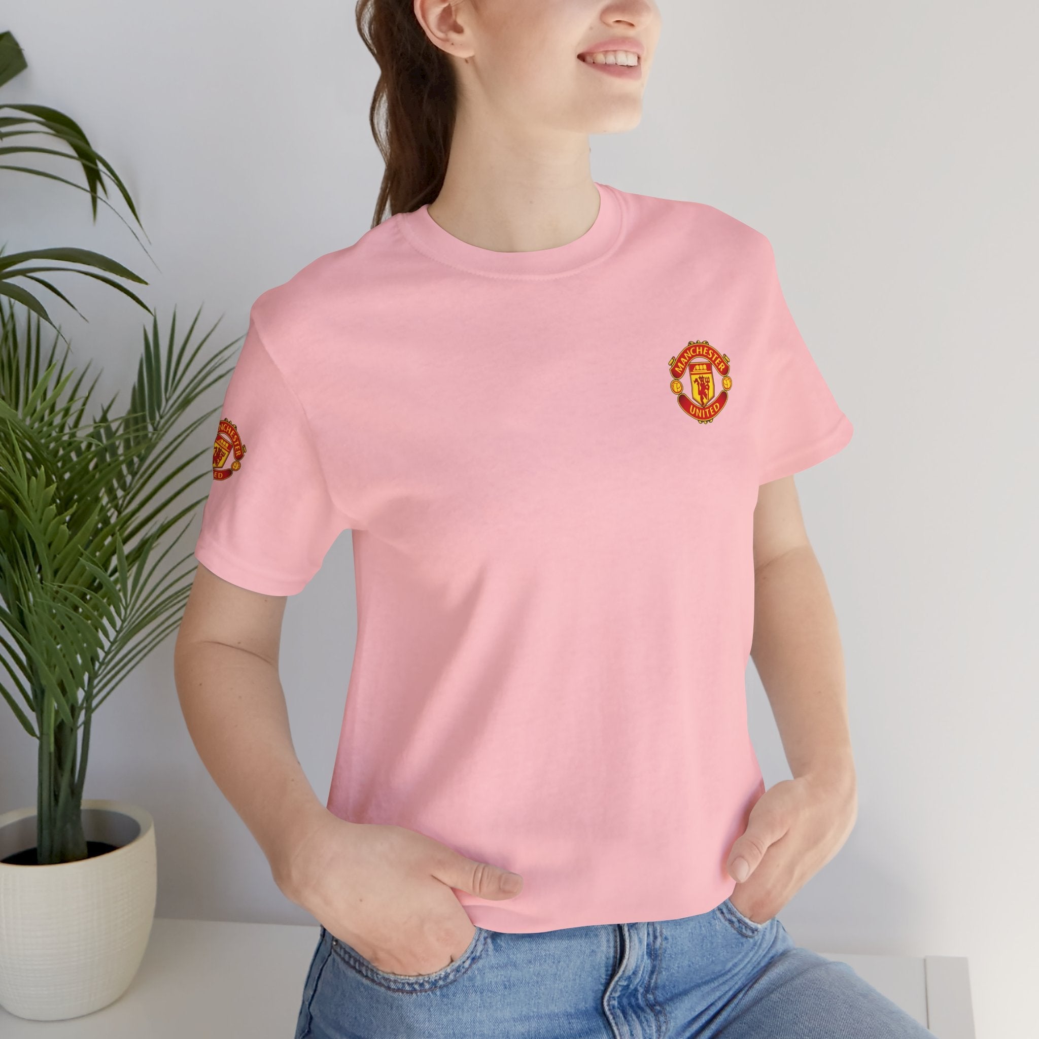 Manchester United Crest T-Shirt Soccer Club Logo Tee - Etna Gift
