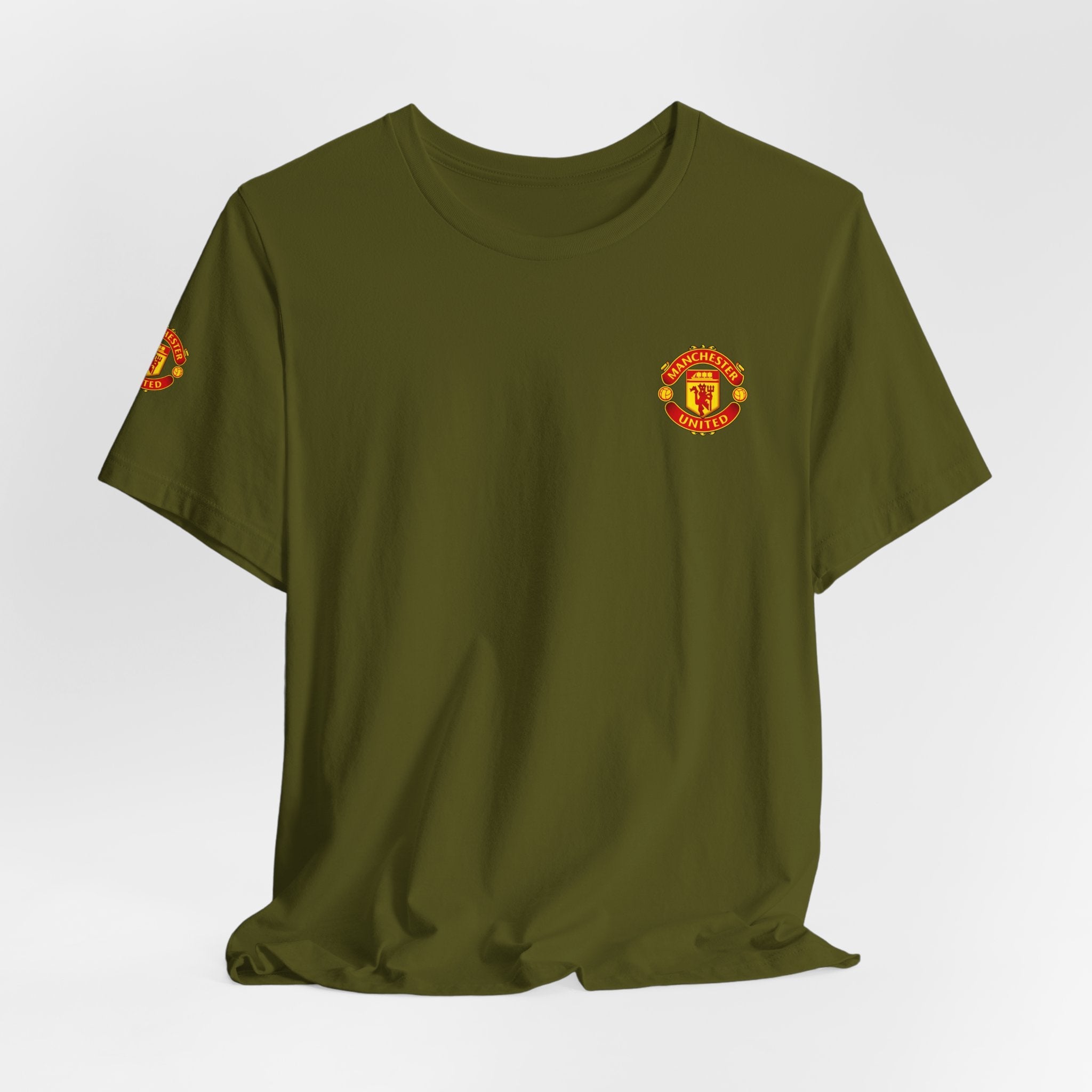 Manchester United Crest T-Shirt Soccer Club Logo Tee - Etna Gift