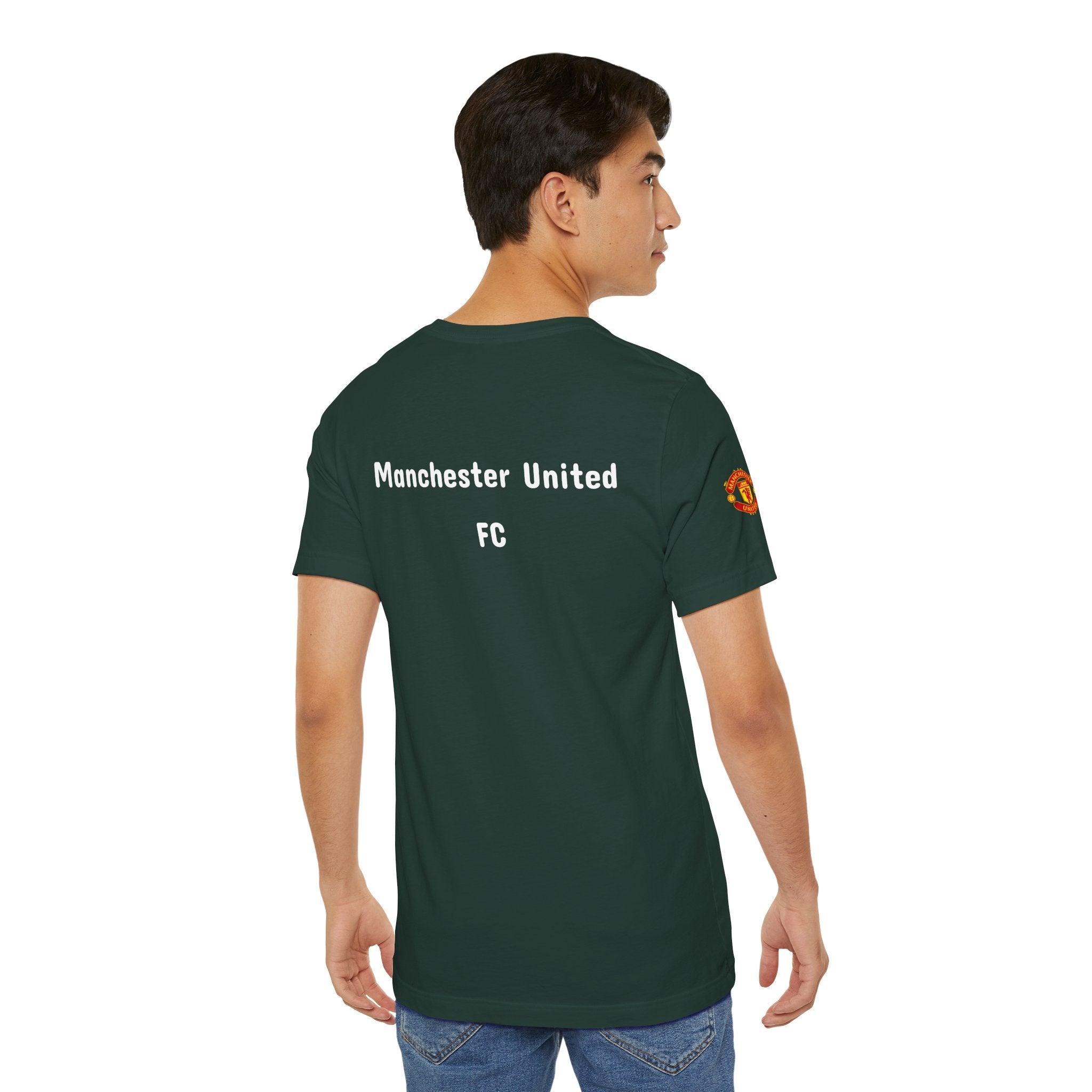 Manchester United Crest T-Shirt Soccer Club Logo Tee - Etna Gift