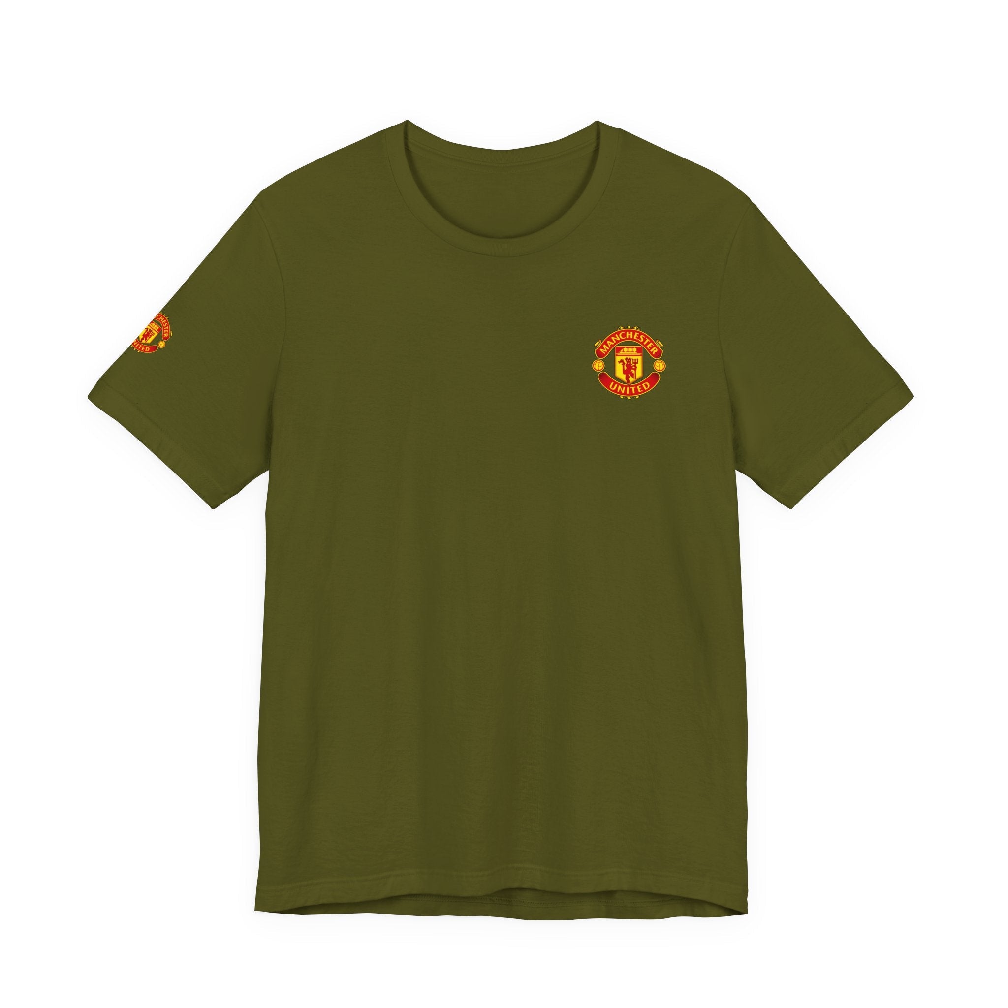 Manchester United Crest T-Shirt Soccer Club Logo Tee - Etna Gift