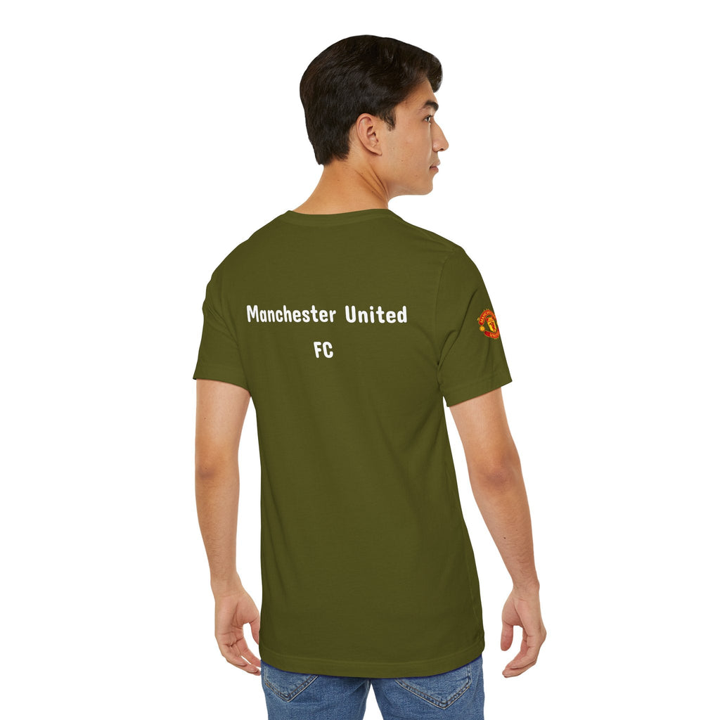 Manchester United Crest T-Shirt Soccer Club Logo Tee - Etna Gift