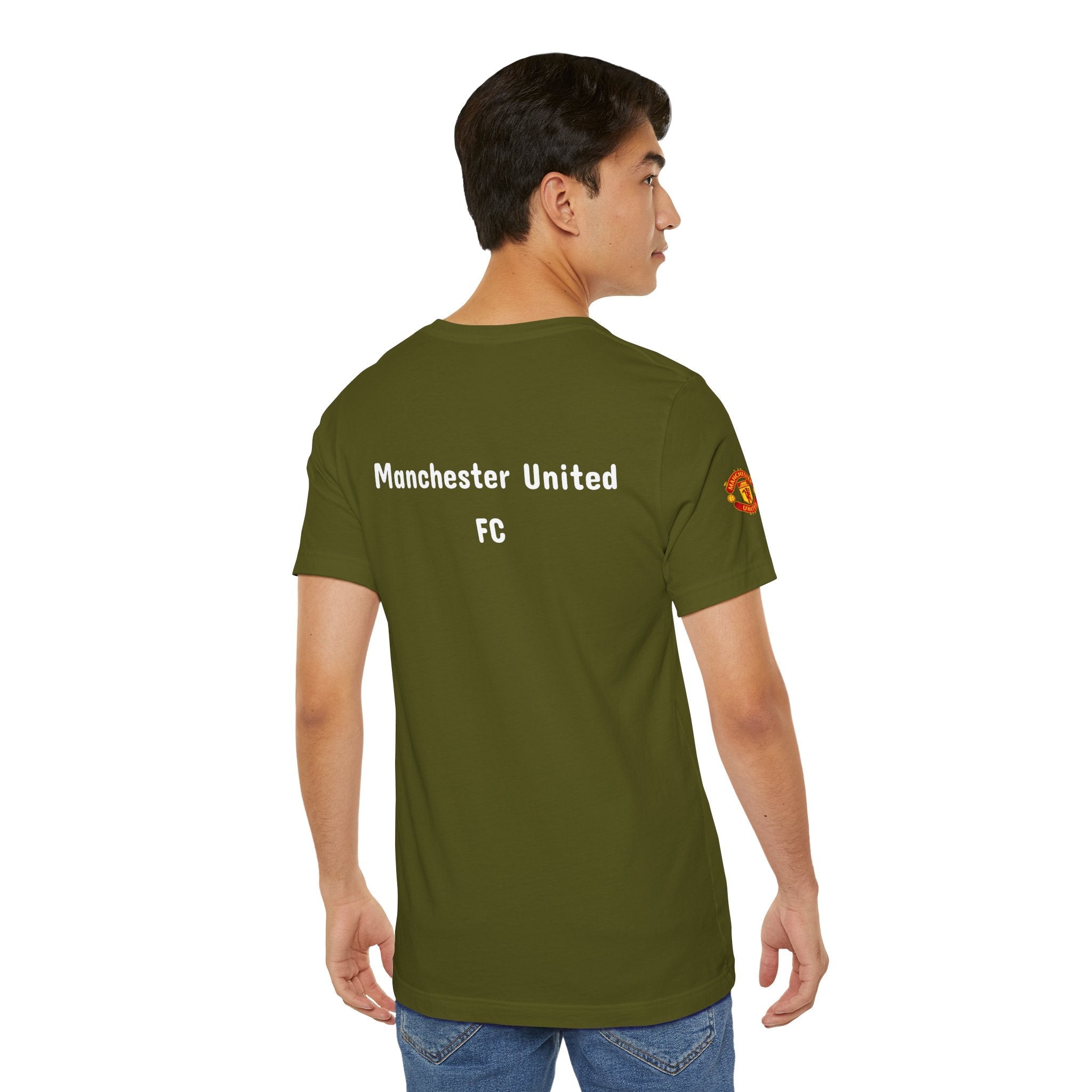 Manchester United Crest T-Shirt Soccer Club Logo Tee - Etna Gift