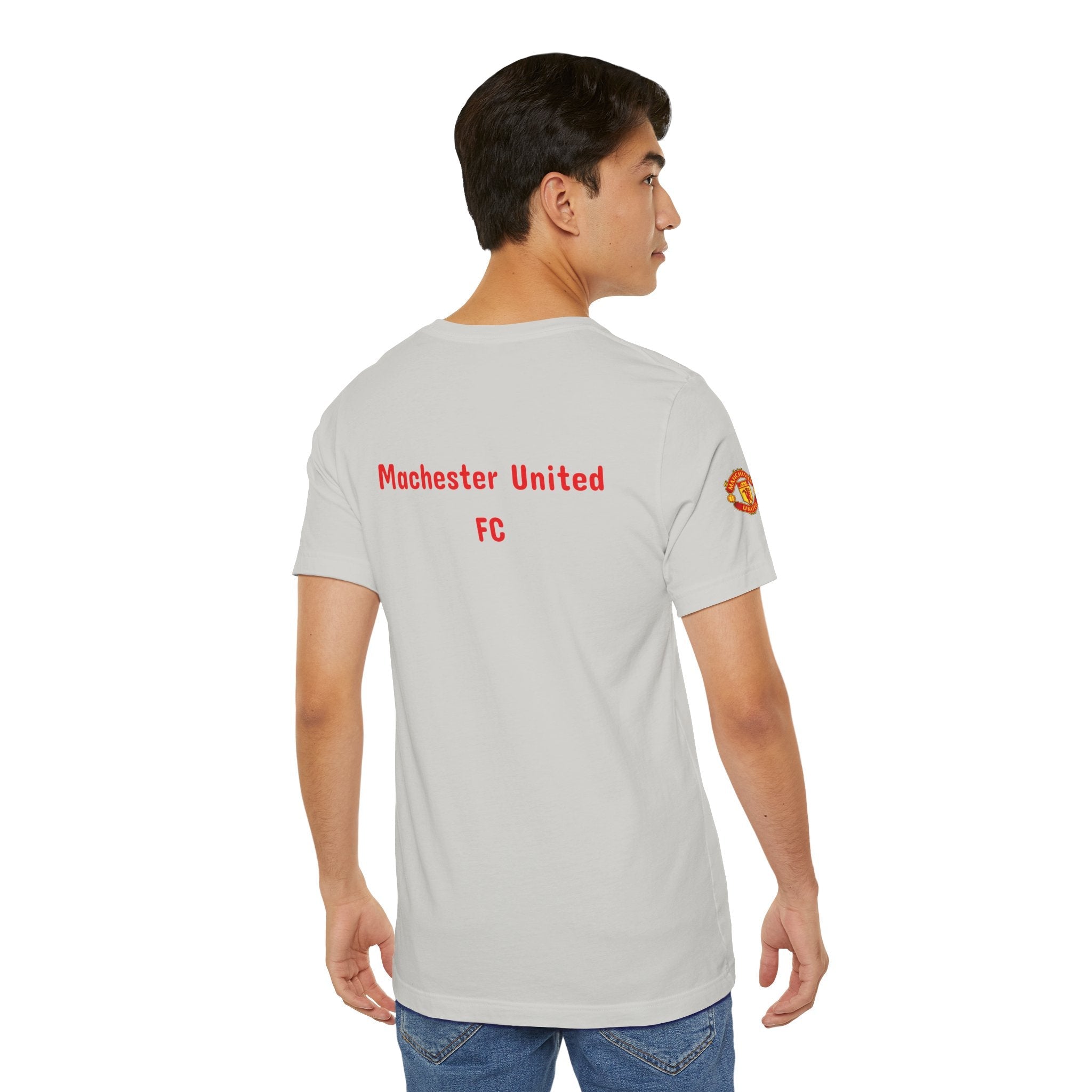 Manchester United Crest T-Shirt Soccer Club Logo Tee - Etna Gift
