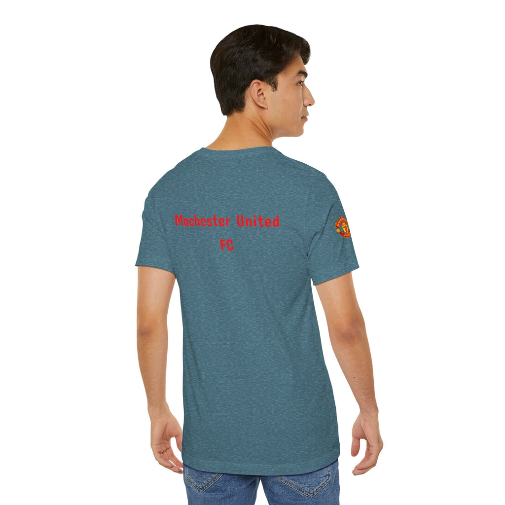 Manchester United Crest T-Shirt Soccer Club Logo Tee - Etna Gift