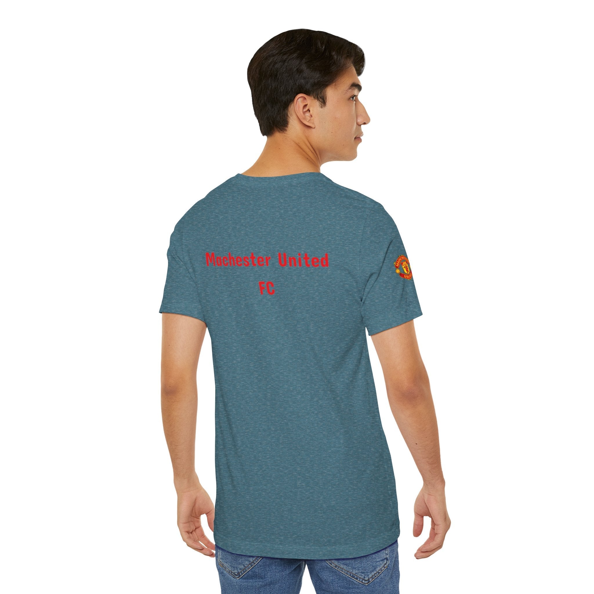 Manchester United Crest T-Shirt Soccer Club Logo Tee - Etna Gift