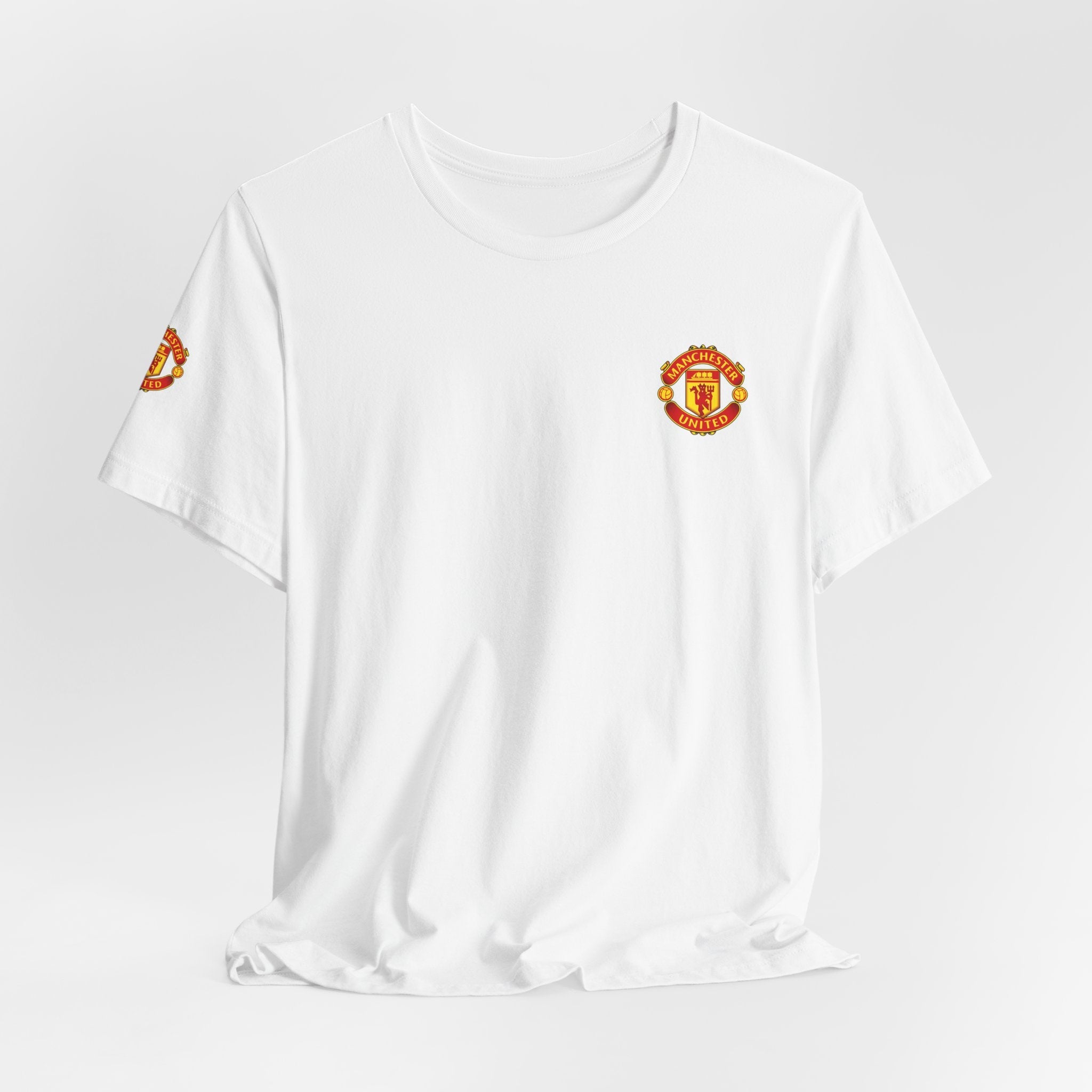 Manchester United Crest T-Shirt Soccer Club Logo Tee - Etna Gift