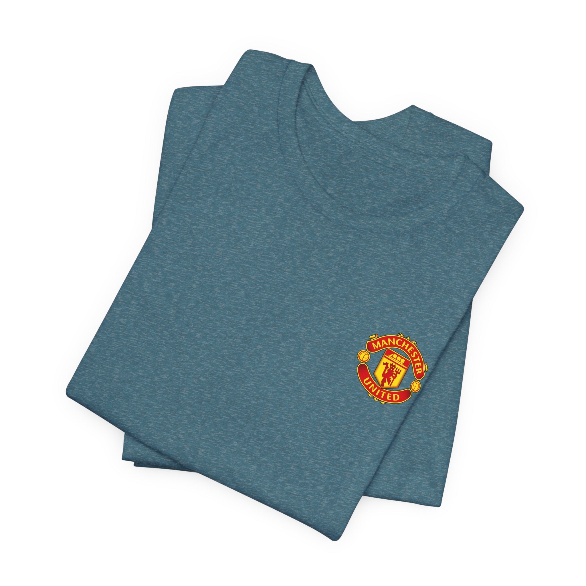 Manchester United Crest T-Shirt Soccer Club Logo Tee - Etna Gift