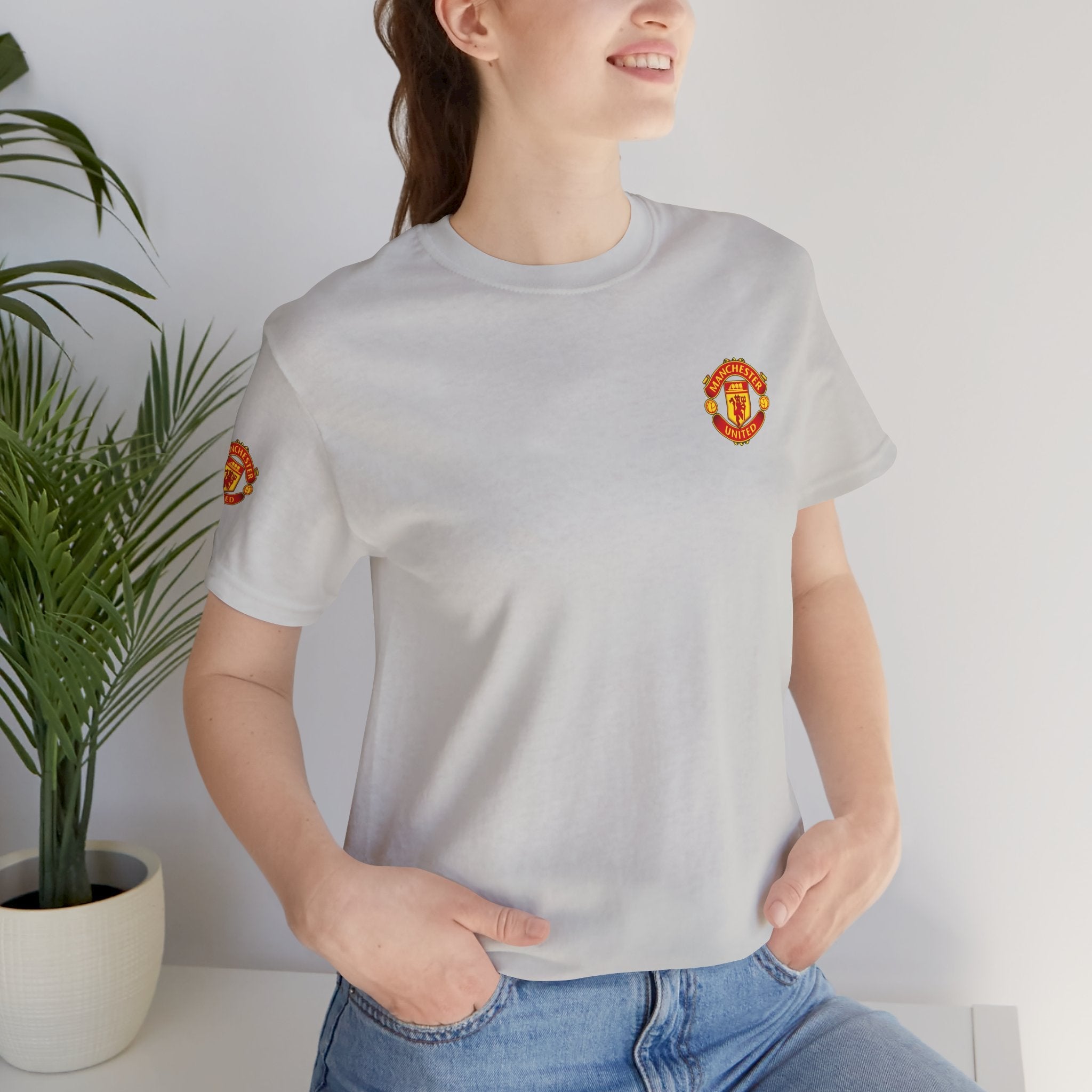 Manchester United Crest T-Shirt Soccer Club Logo Tee - Etna Gift