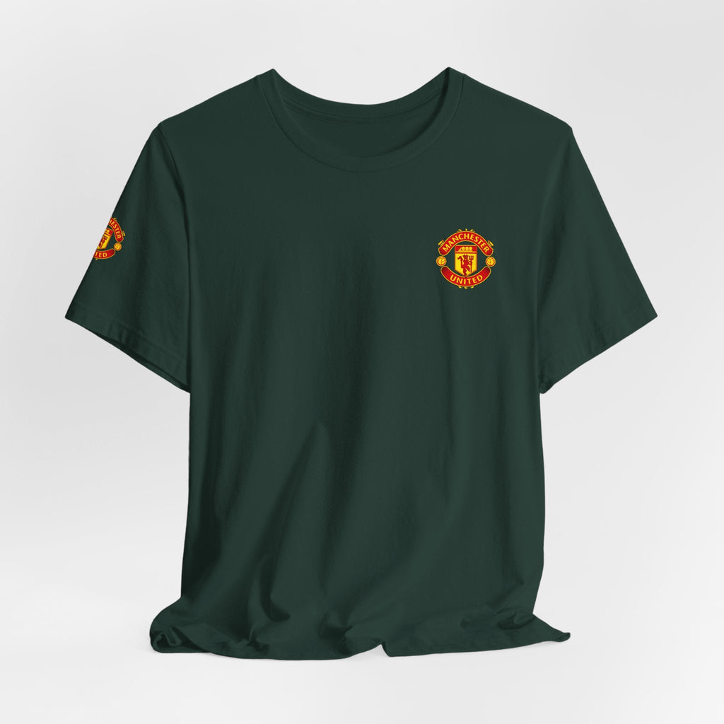 Manchester United Crest T-Shirt Soccer Club Logo Tee - Etna Gift
