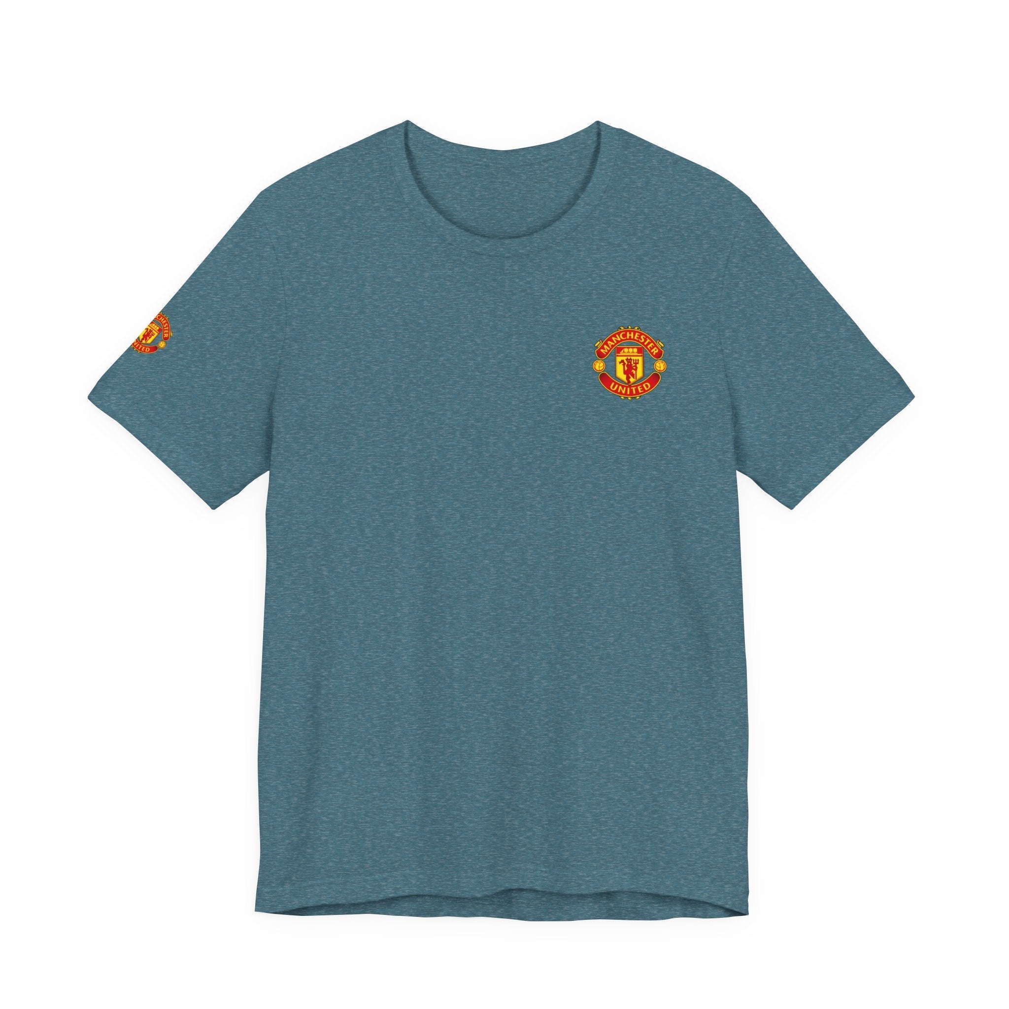 Manchester United Crest T-Shirt Soccer Club Logo Tee - Etna Gift