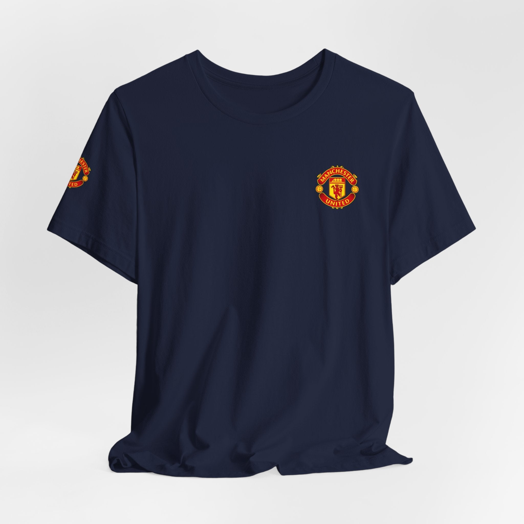 Manchester United Crest T-Shirt Soccer Club Logo Tee - Etna Gift