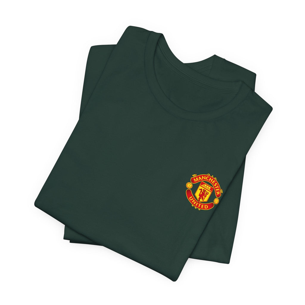 Manchester United Crest T-Shirt Soccer Club Logo Tee - Etna Gift