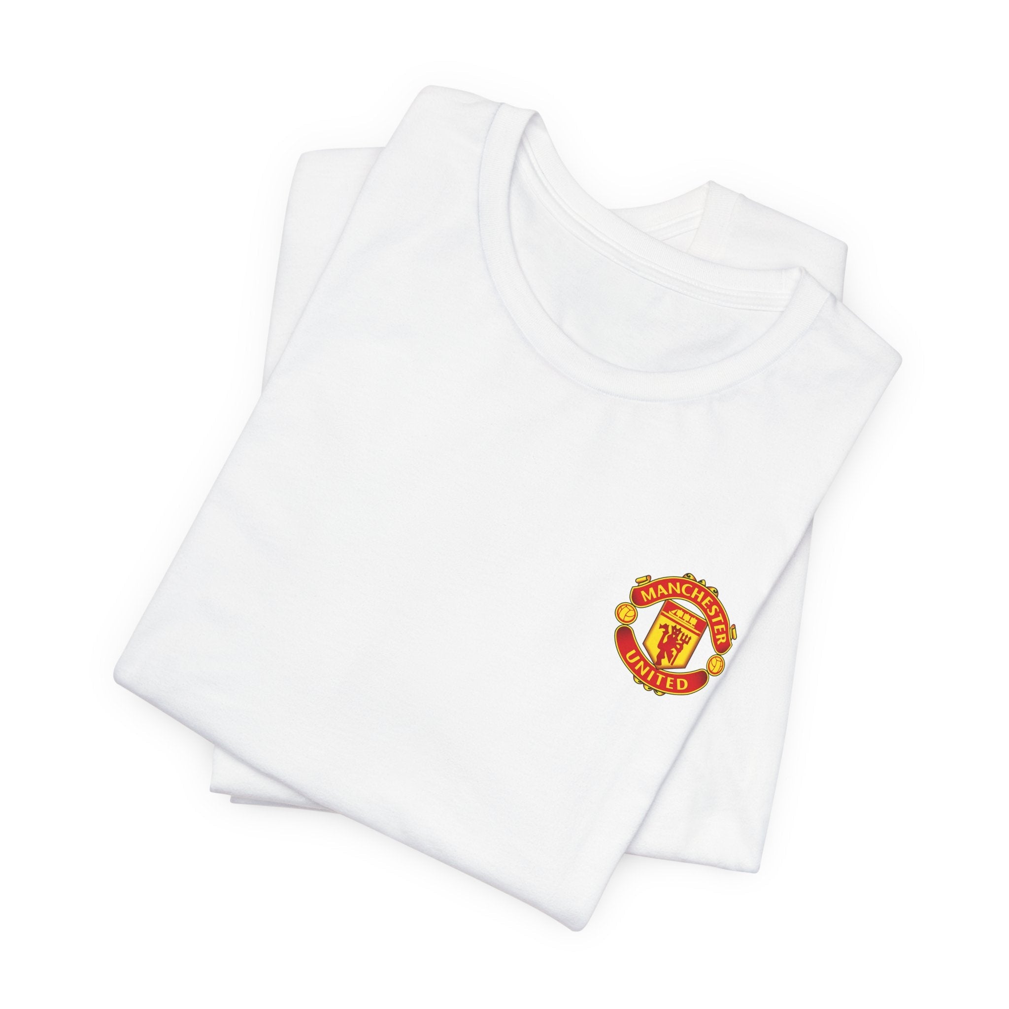 Manchester United Crest T-Shirt Soccer Club Logo Tee - Etna Gift