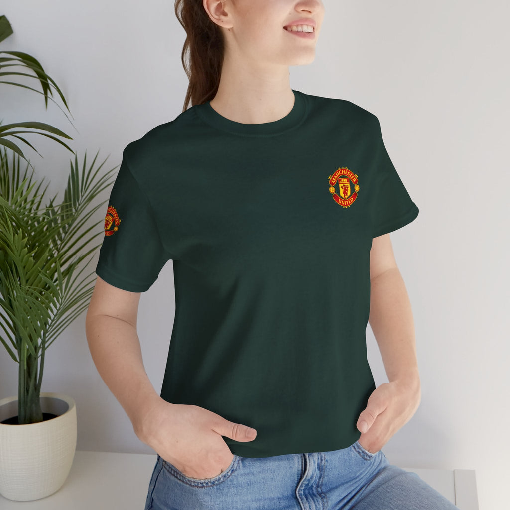 Manchester United Crest T-Shirt Soccer Club Logo Tee - Etna Gift