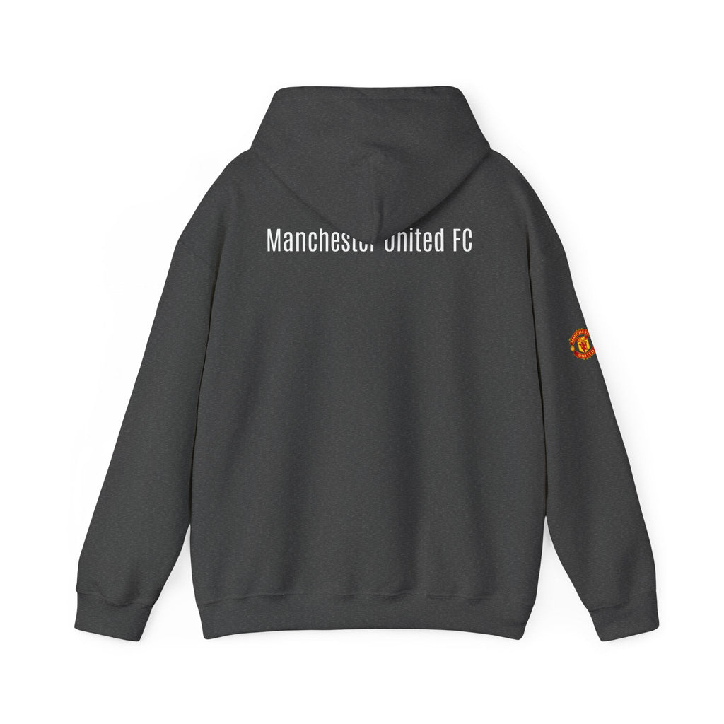 Manchester United FC Logo Hoodie Minimal Crest Pullover - Etna Gift