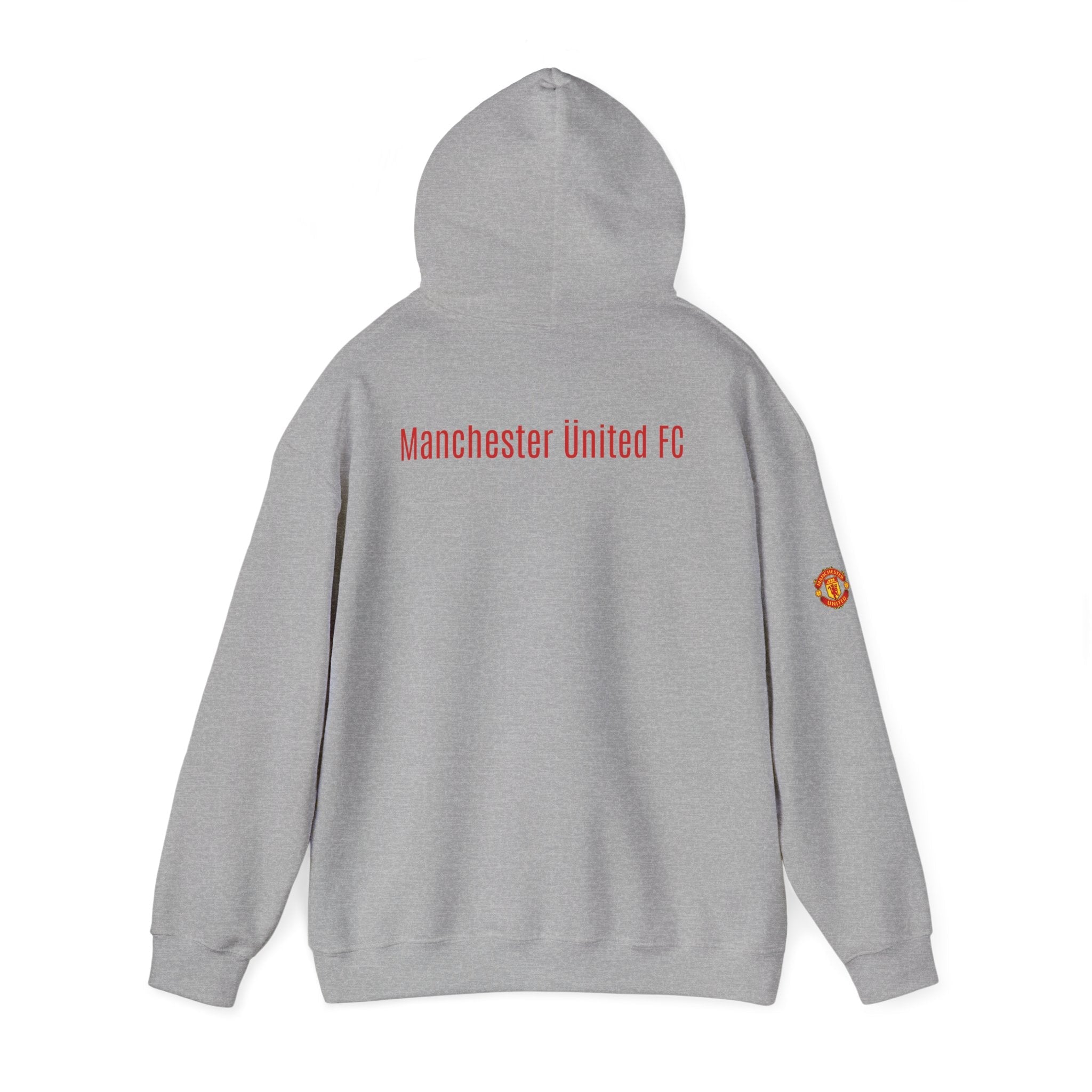 Manchester United FC Logo Hoodie Minimal Crest Pullover - Etna Gift