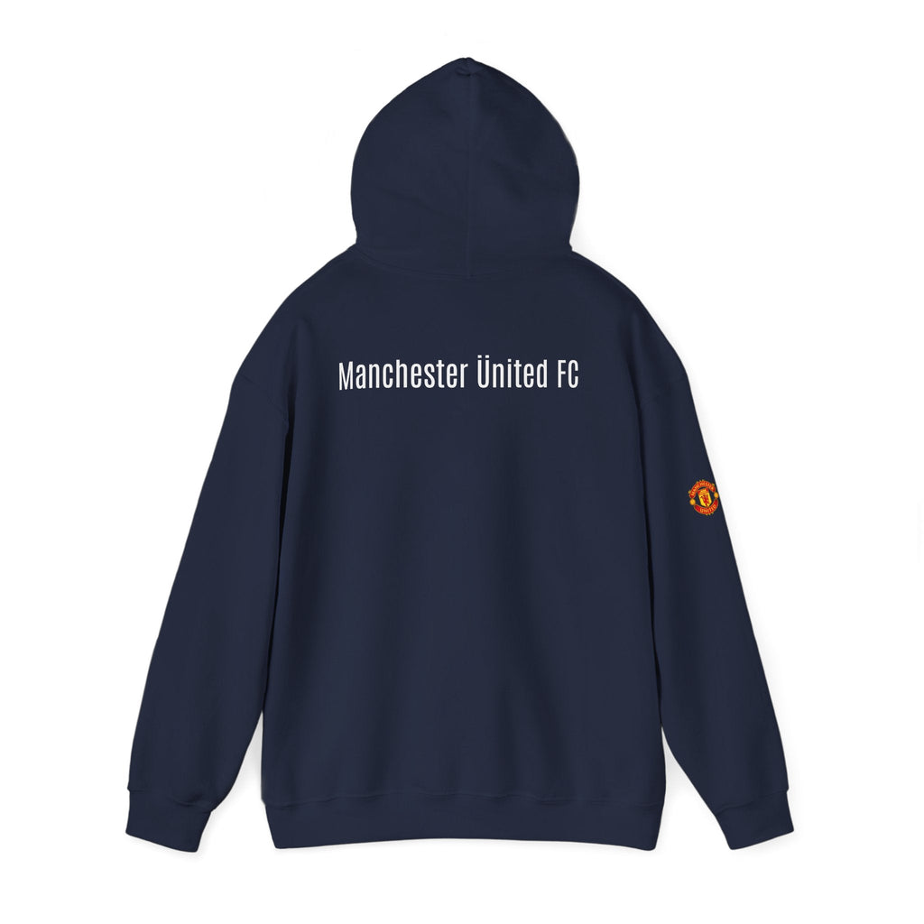 Manchester United FC Logo Hoodie Minimal Crest Pullover - Etna Gift