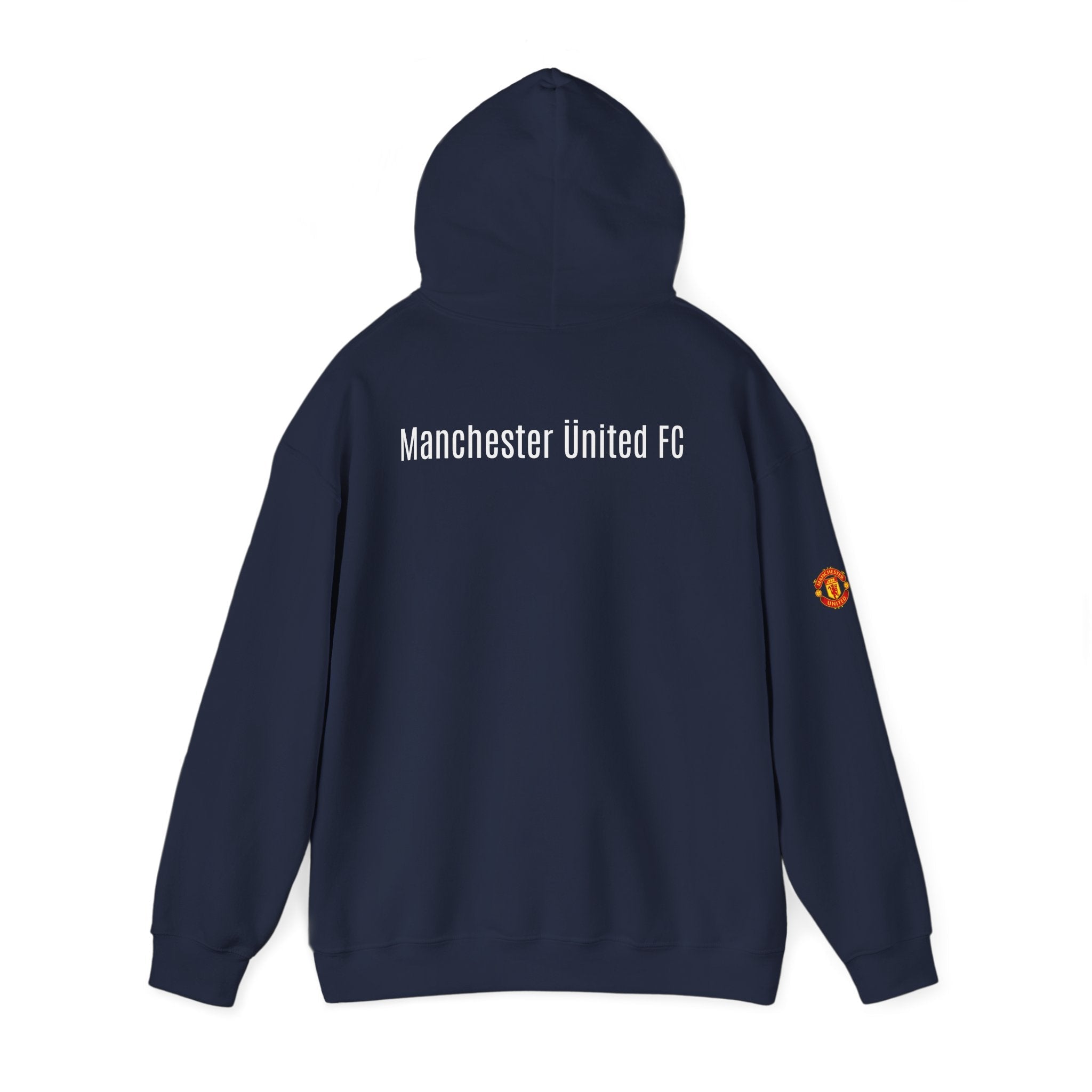 Manchester United FC Logo Hoodie Minimal Crest Pullover - Etna Gift