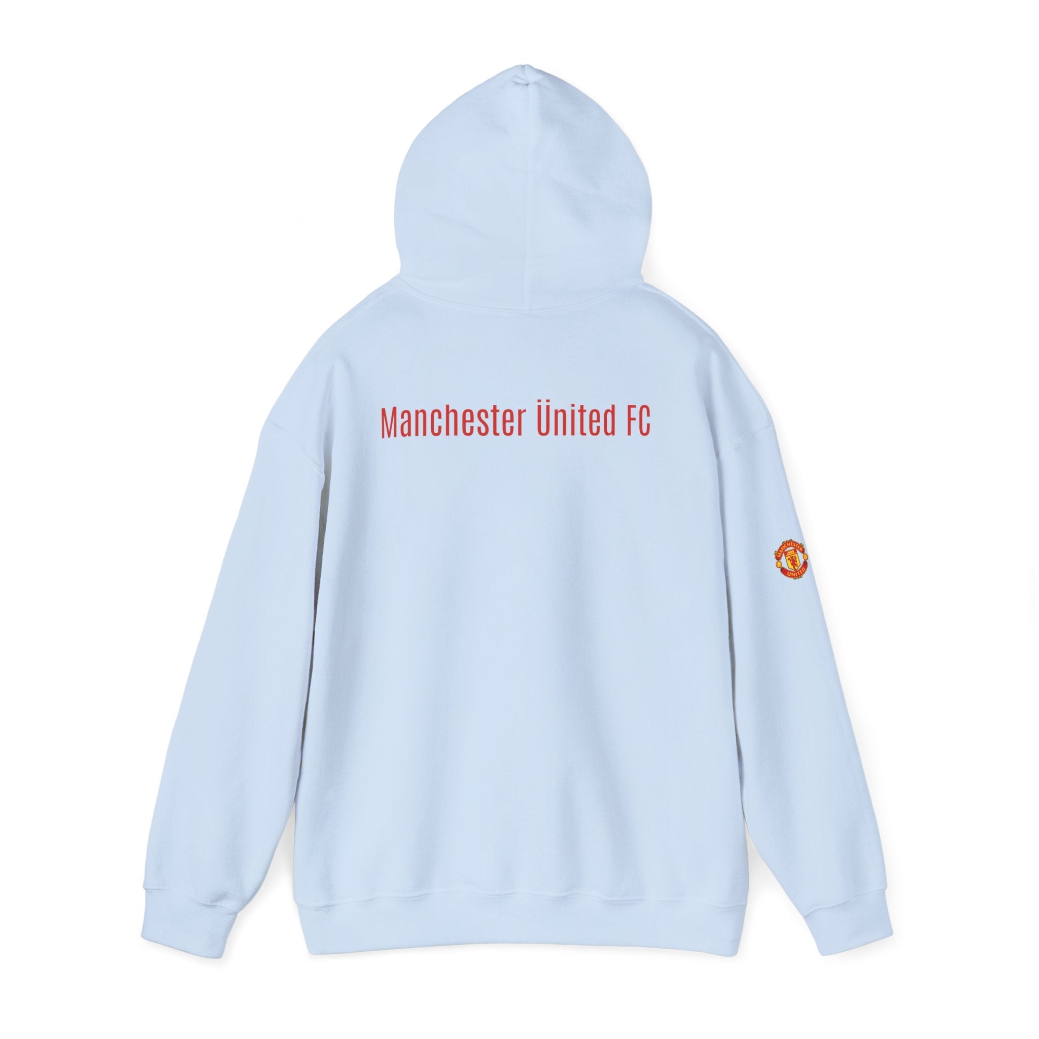 Manchester United FC Logo Hoodie Minimal Crest Pullover - Etna Gift