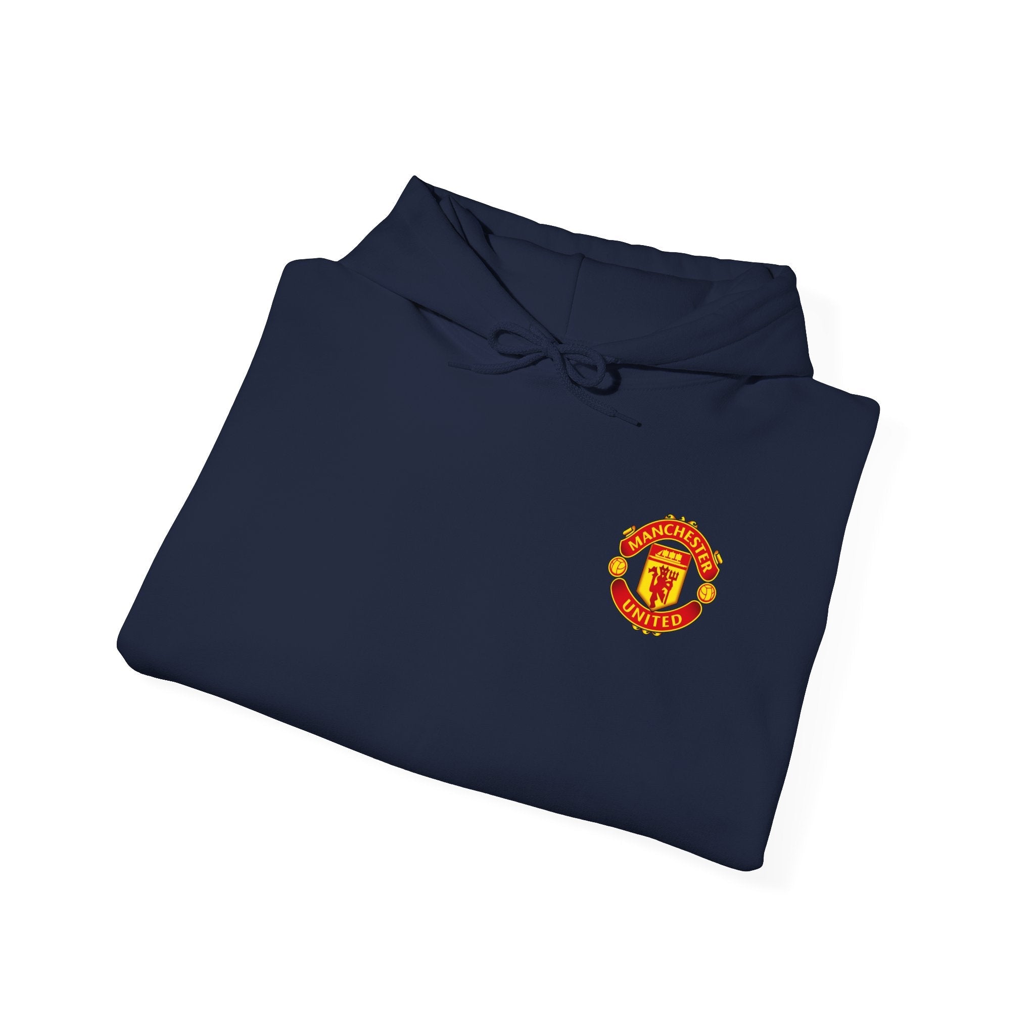 Manchester United FC Logo Hoodie Minimal Crest Pullover - Etna Gift