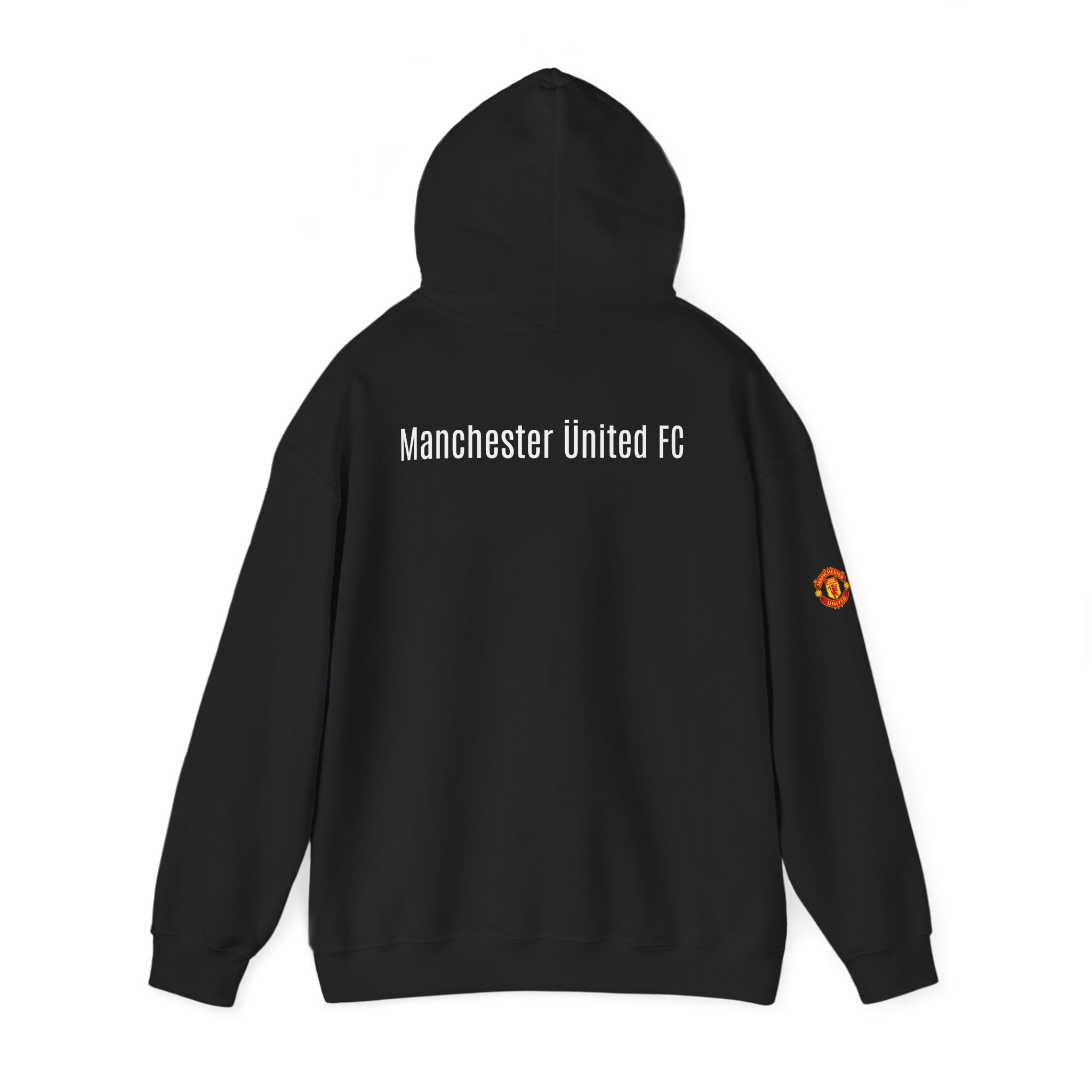 Manchester United FC Logo Hoodie Minimal Crest Pullover - Etna Gift
