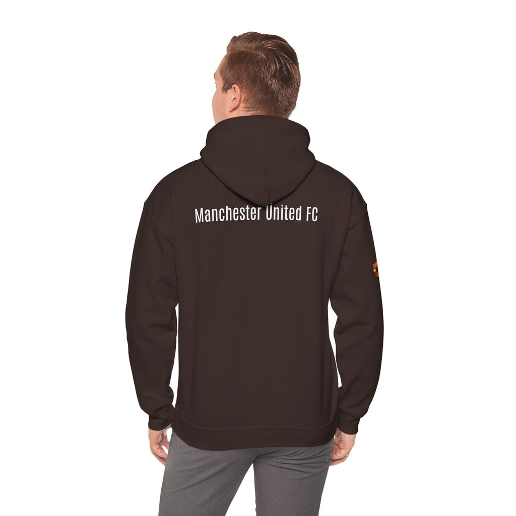 Manchester United FC Logo Hoodie Minimal Crest Pullover - Etna Gift