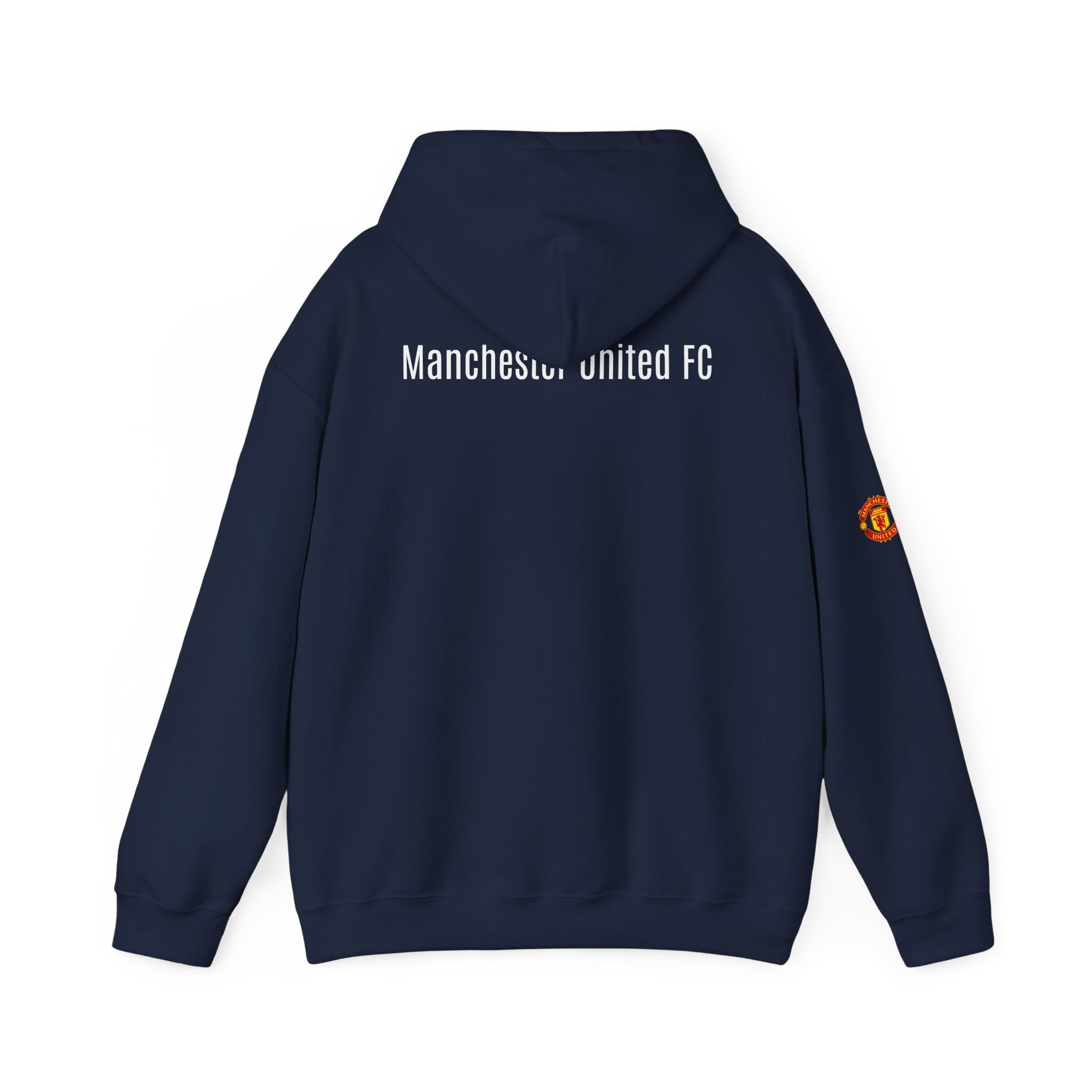 Manchester United FC Logo Hoodie Minimal Crest Pullover - Etna Gift