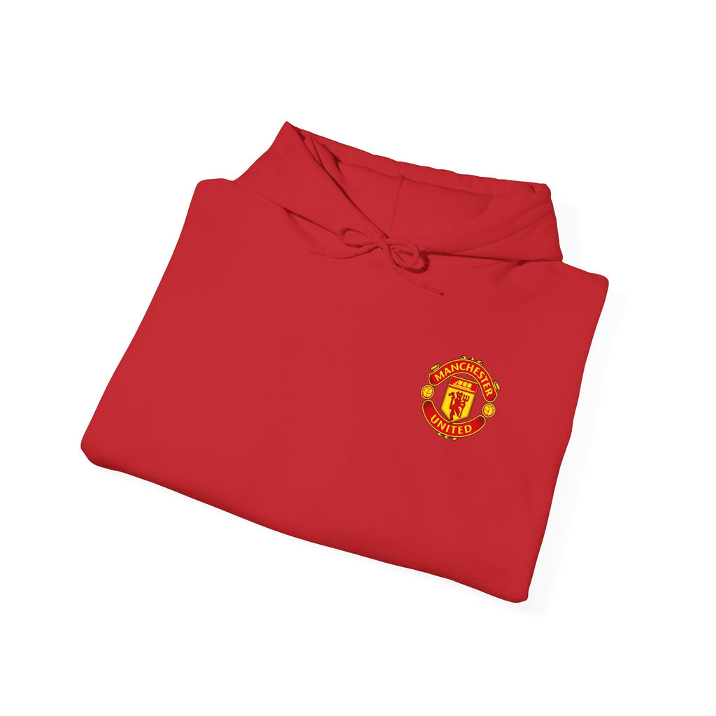 Manchester United FC Logo Hoodie Minimal Crest Pullover - Etna Gift