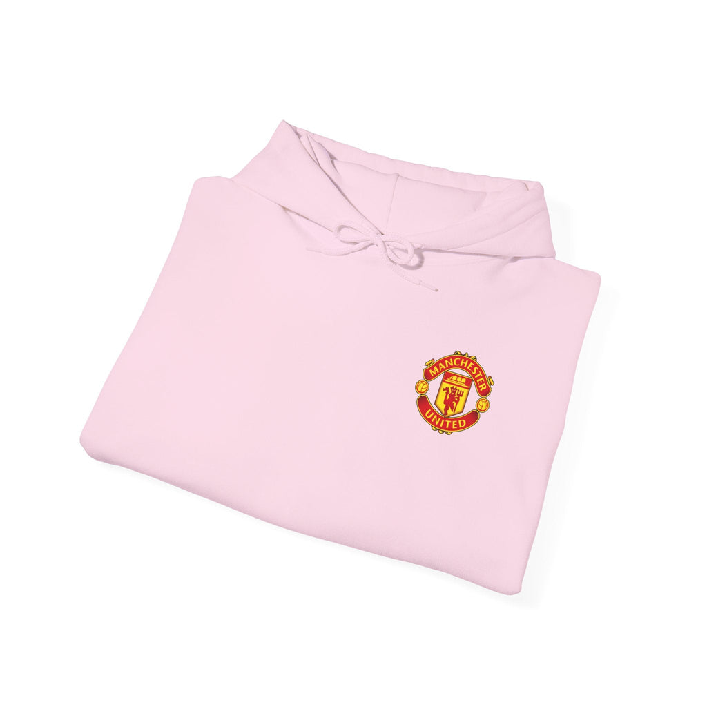 Manchester United FC Logo Hoodie Minimal Crest Pullover - Etna Gift