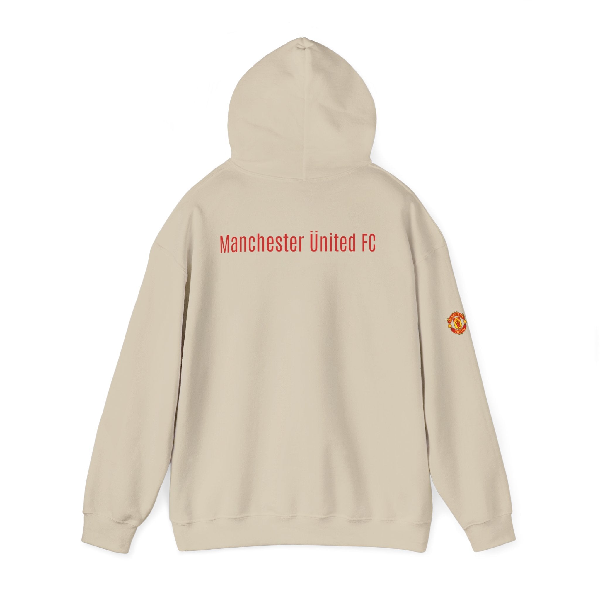 Manchester United FC Logo Hoodie Minimal Crest Pullover - Etna Gift