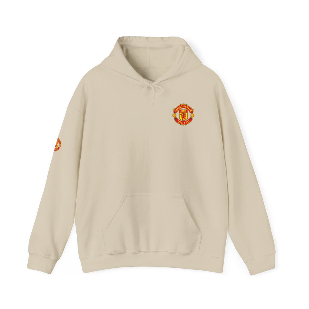 Manchester United FC Logo Hoodie Minimal Crest Pullover - Etna Gift