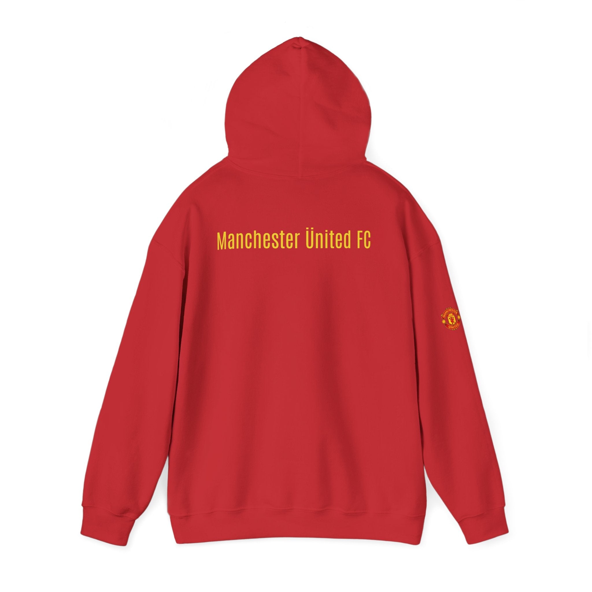 Manchester United FC Logo Hoodie Minimal Crest Pullover - Etna Gift