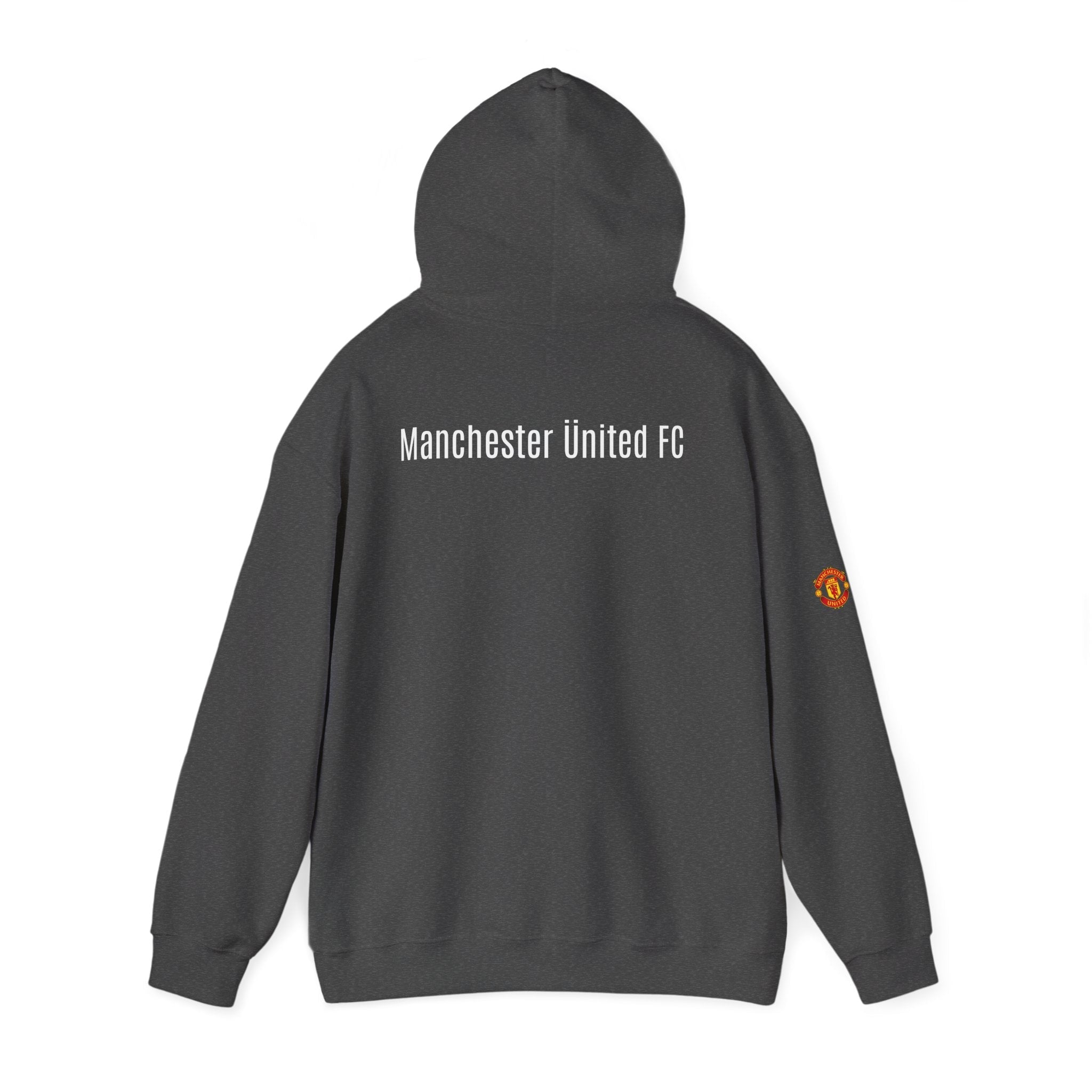 Manchester United FC Logo Hoodie Minimal Crest Pullover - Etna Gift