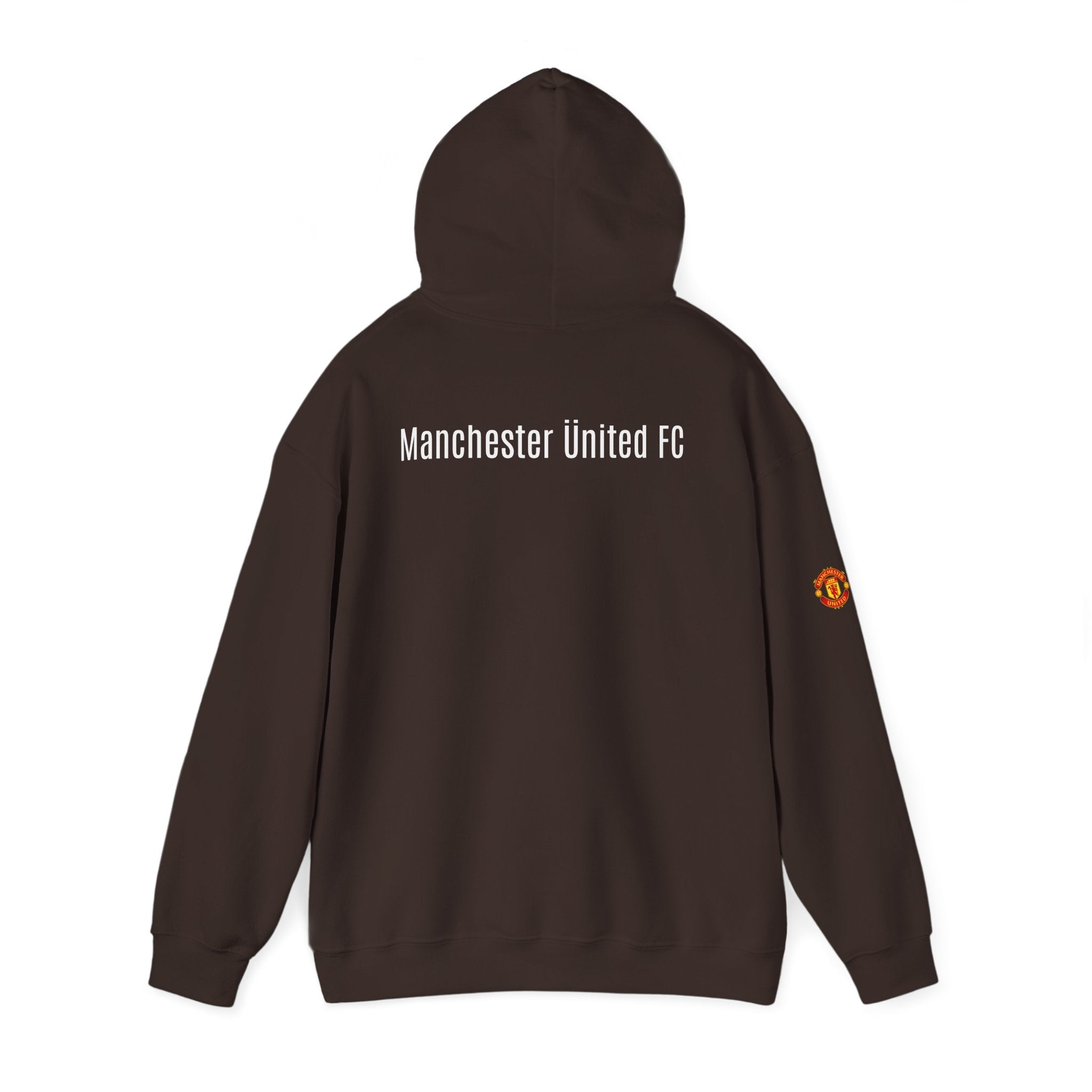 Manchester United FC Logo Hoodie Minimal Crest Pullover - Etna Gift